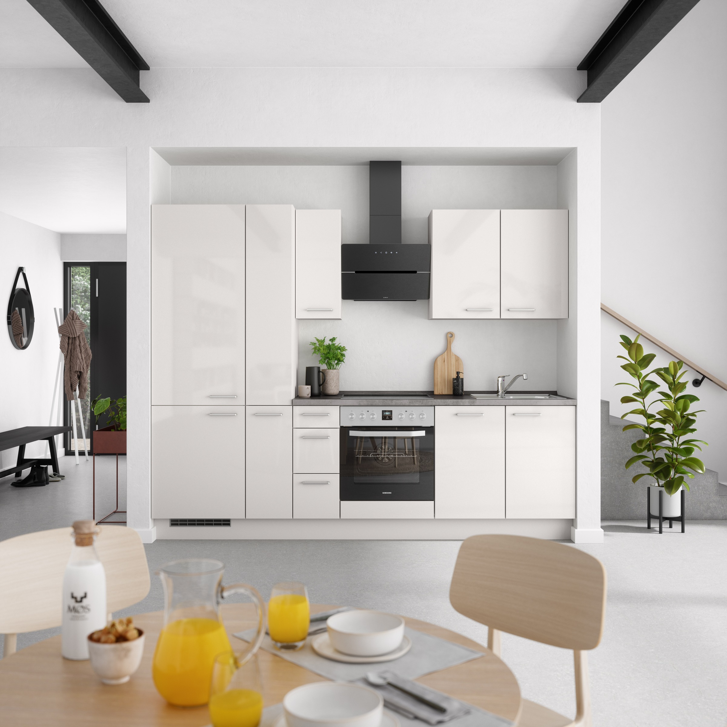 nobilia® Küchenzeile »"Flash II"«, vormontiert, Ausrichtung wählbar, Breite 270 cm, wahlw. mit E-Geräten