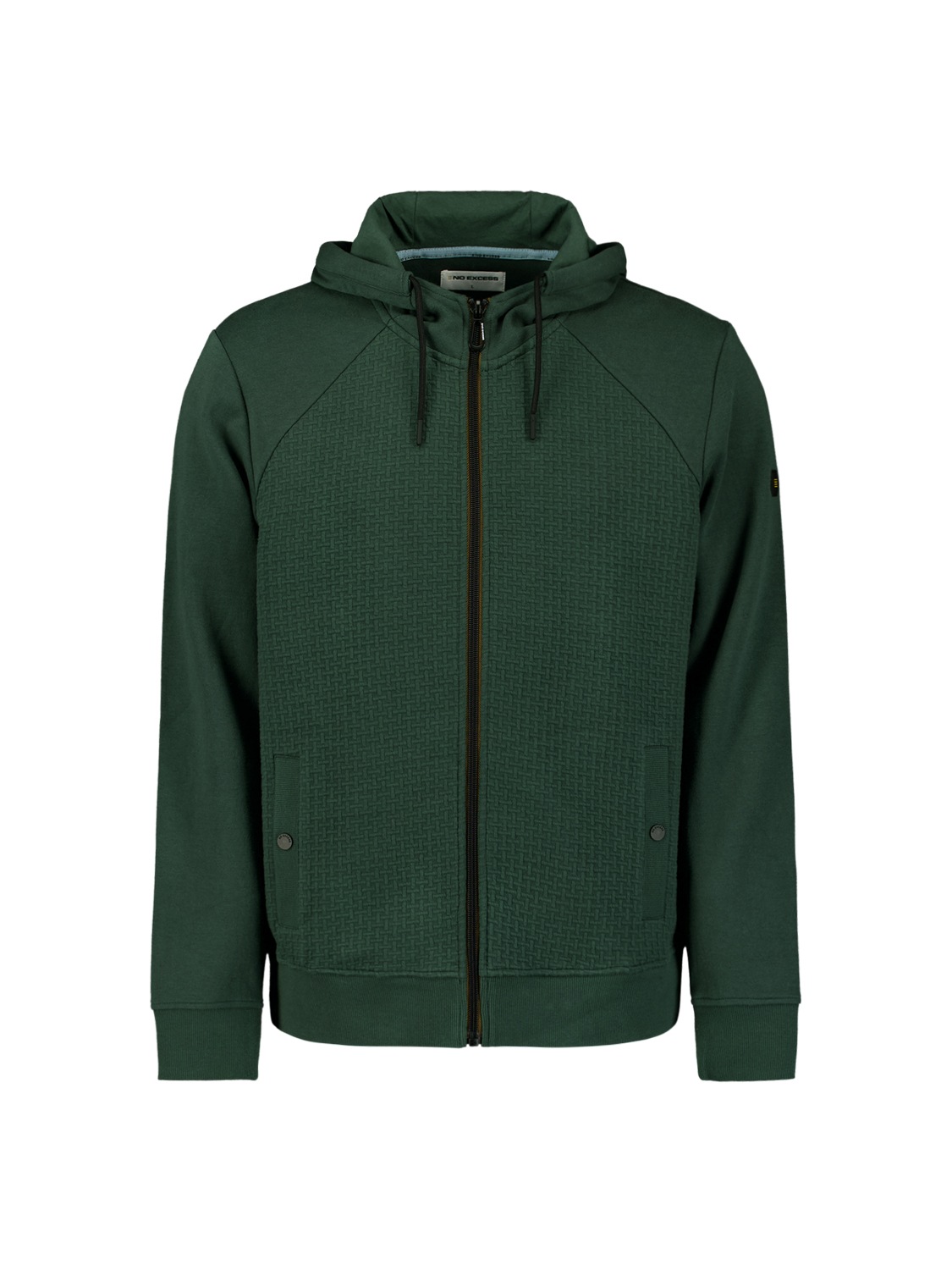 NO EXCESS Sweater »No Excess Jacquard-Kapuzenweste Pullover«