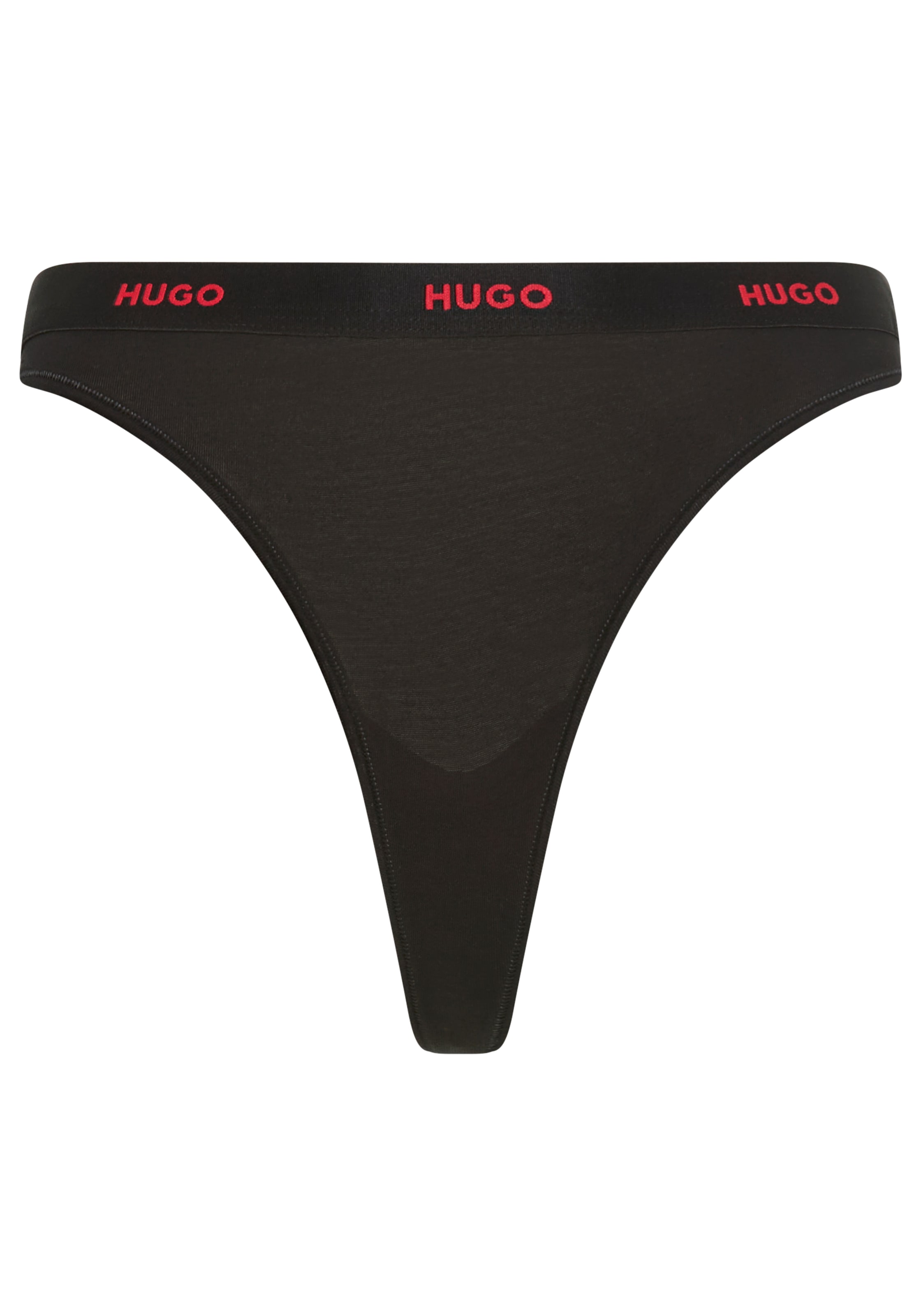 HUGO Underwear String "ID" aus Stretch-Baumwolle mit Logos am Bund günstig online kaufen