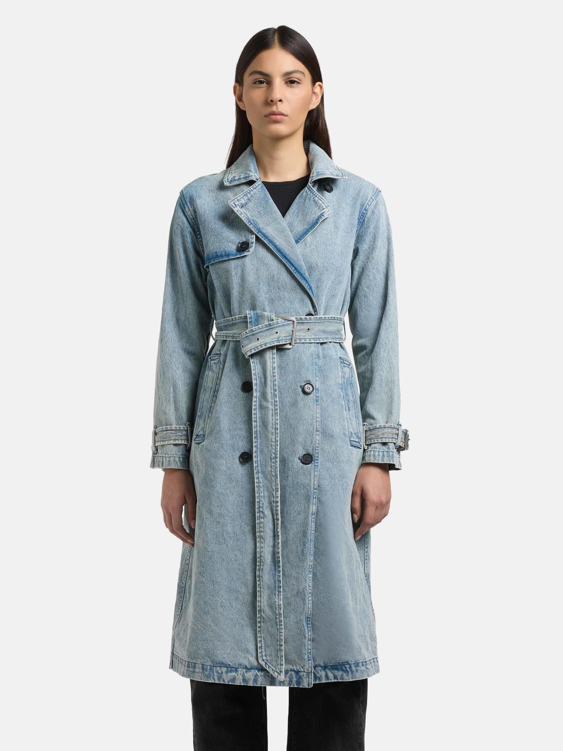 khujo Langmantel "Hera" Trenchcoat aus Jeans