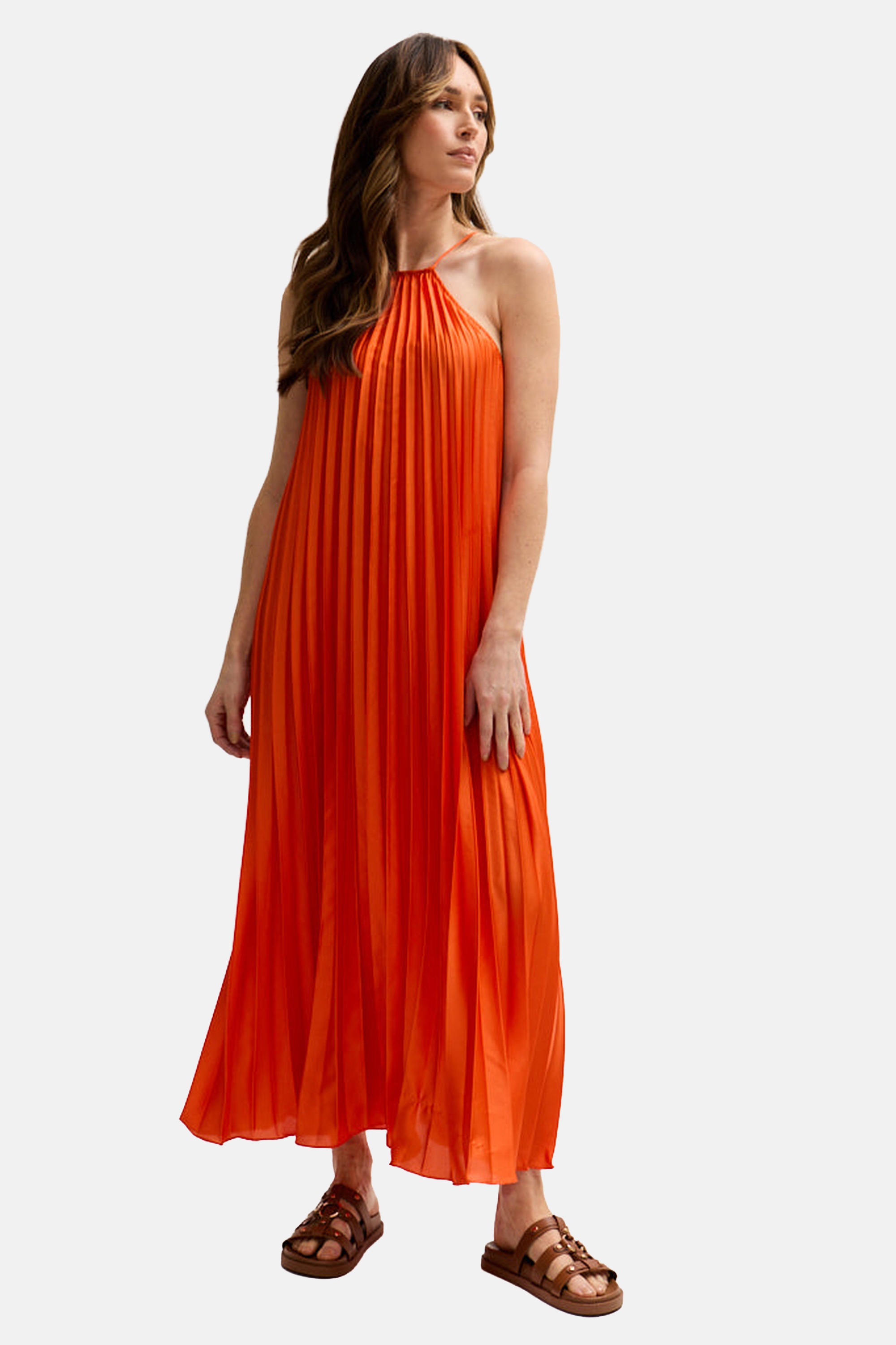 Lily and Lionel Midikleid "Philomena Halter Neck Pleated Maxi Dress Damen" günstig online kaufen