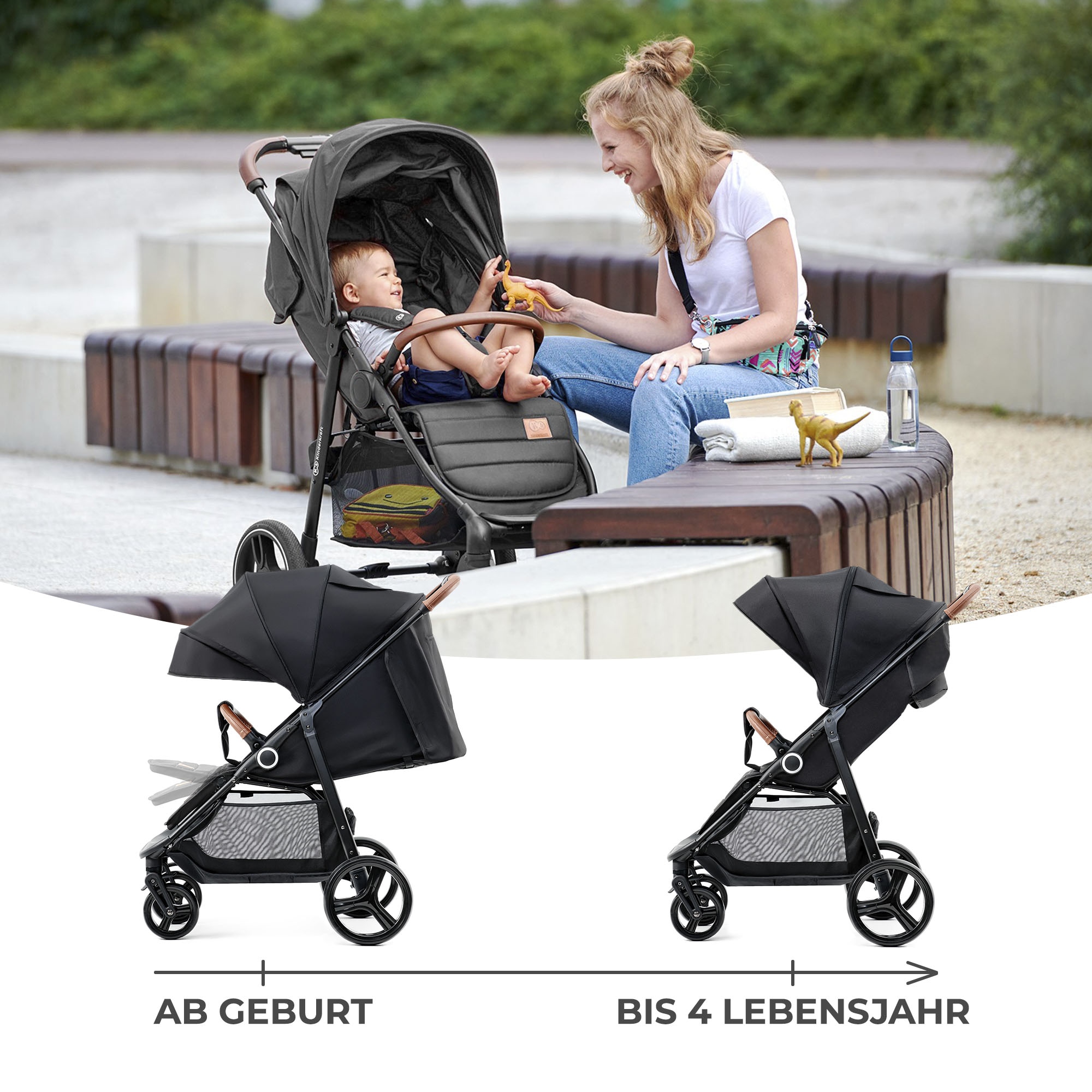 Kinderkraft Kinder-Buggy »GRANDE PLUS«, 22 kg