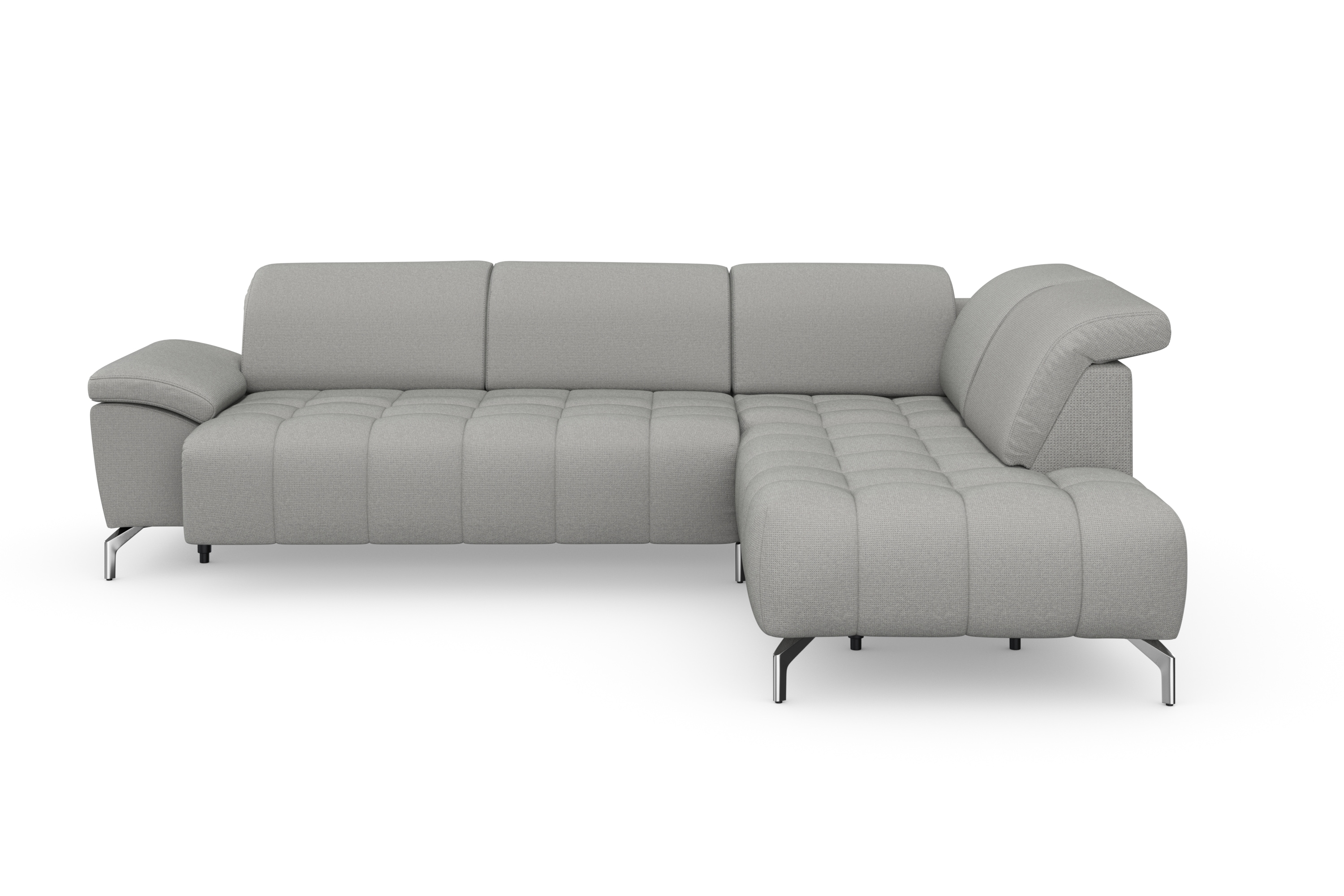 sit&more Ecksofa "Cool L-Form" wahlweise mit Kopfteilverstellung und Vorziehsitz, motorisch