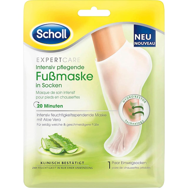 Scholl Fußmaske »ExpertCare«, mit Aloe Vera in Socken intensiv pflegend  online kaufen | BAUR