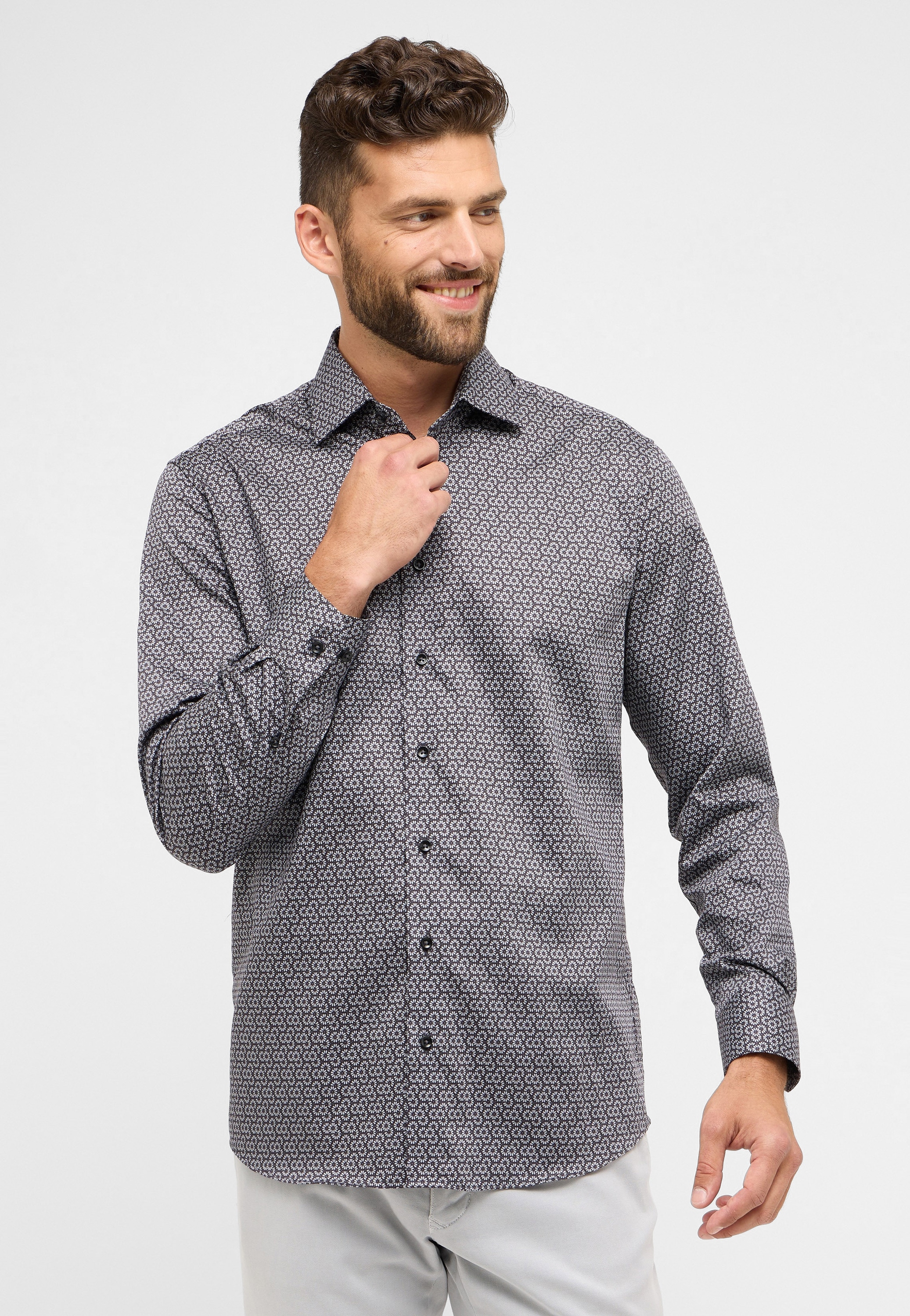 Eterna Langarmhemd "MODERN FIT", NON IRON (bügelfrei) günstig online kaufen
