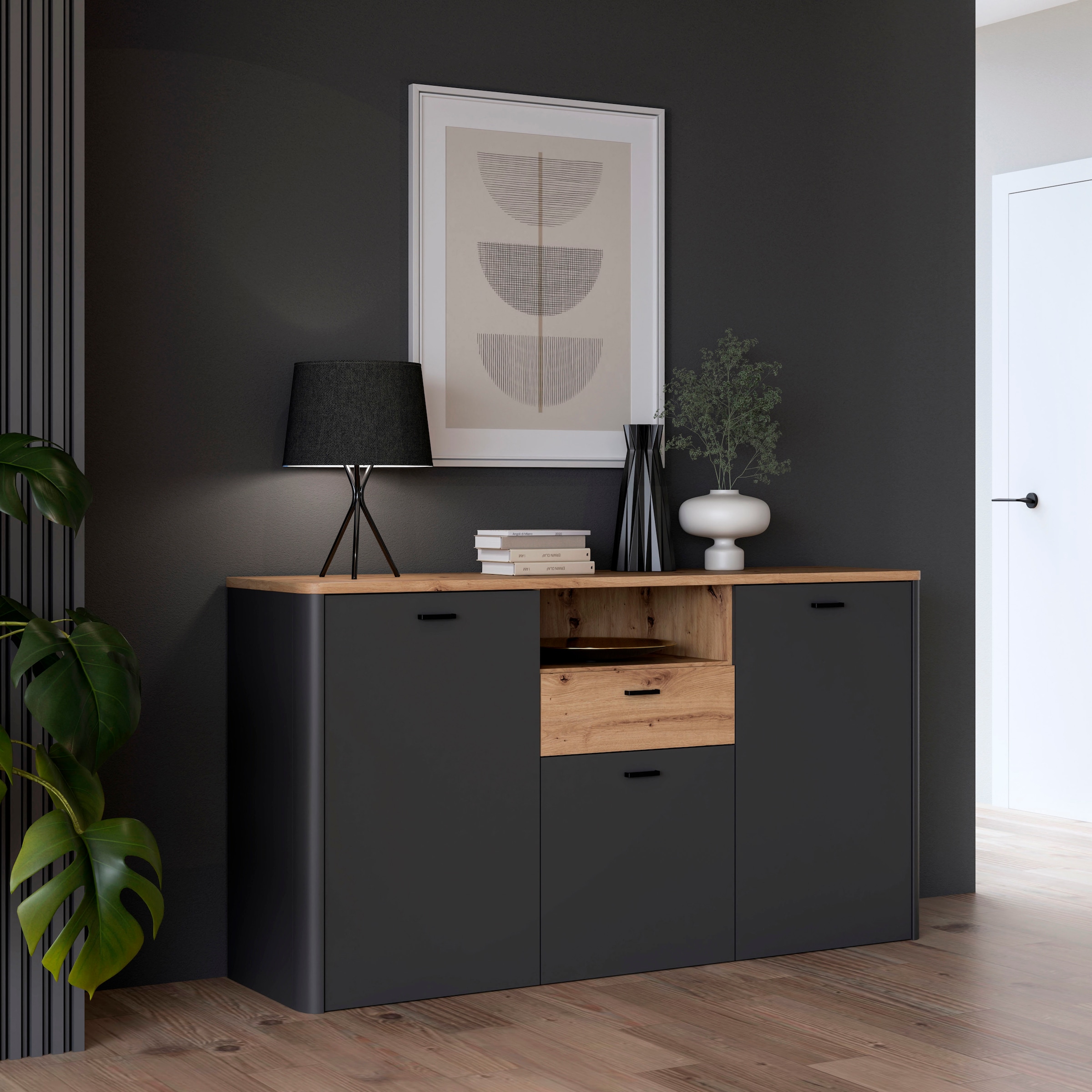 FORTE Sideboard »Leokadia«, Breite ca. 157 cm