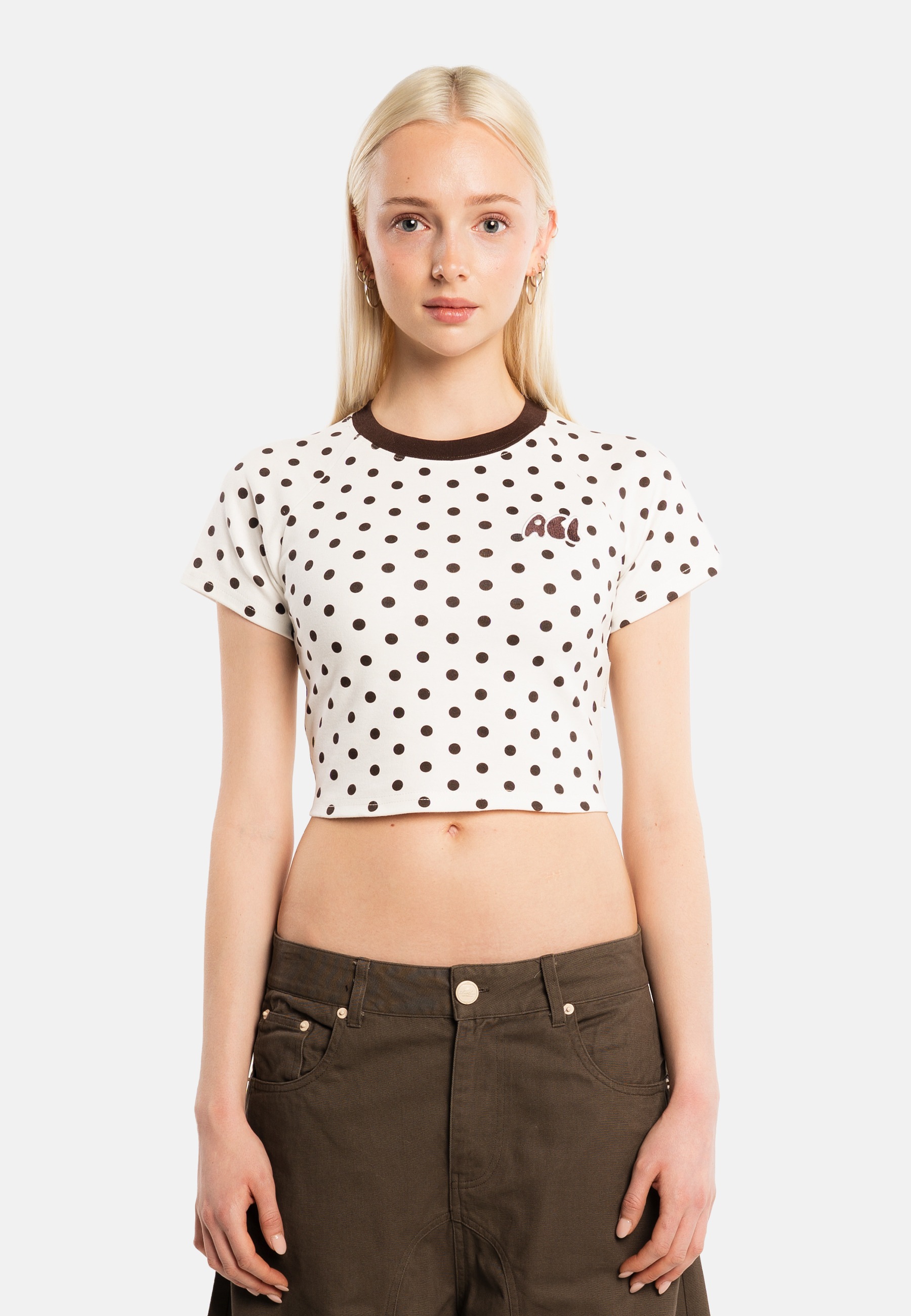 Another Cotton Lab T-Shirt »Another Cotton Lab Another Dot Crop Top« 1