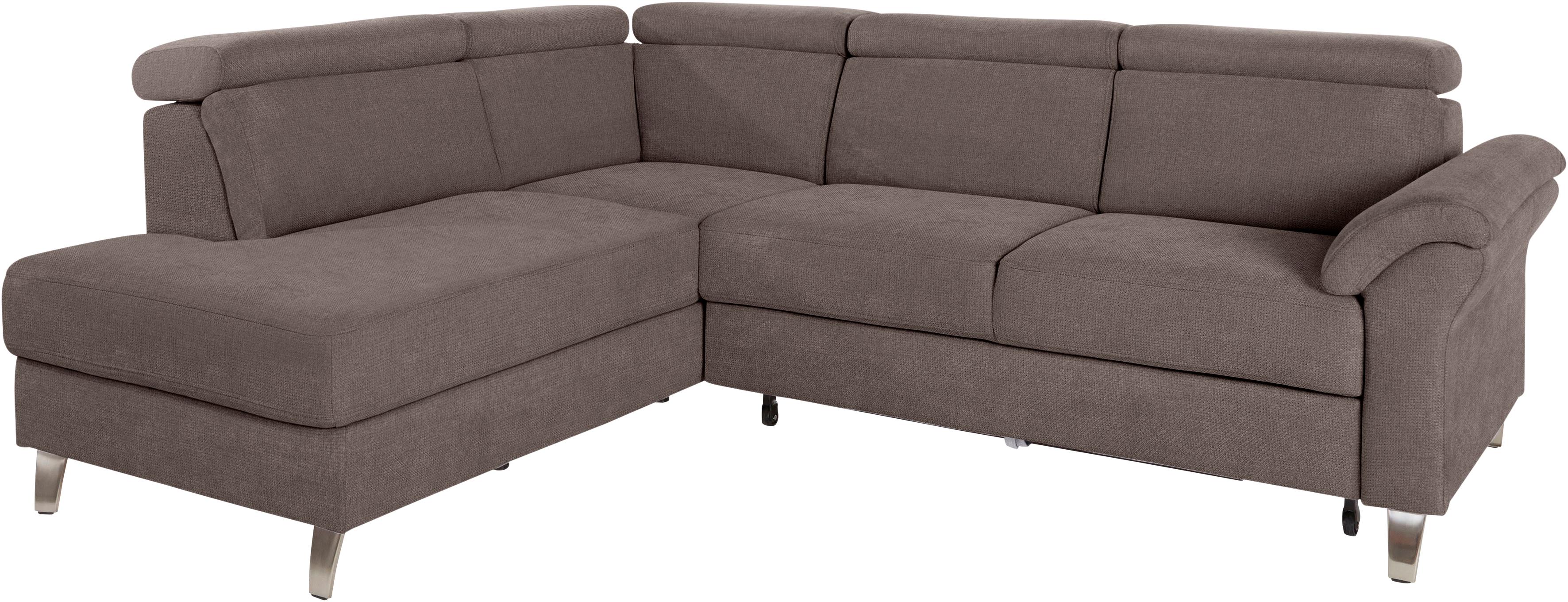 sit&more Ecksofa "Arngast L-Form" inklusive Kopfteilverstellung und Federkern
