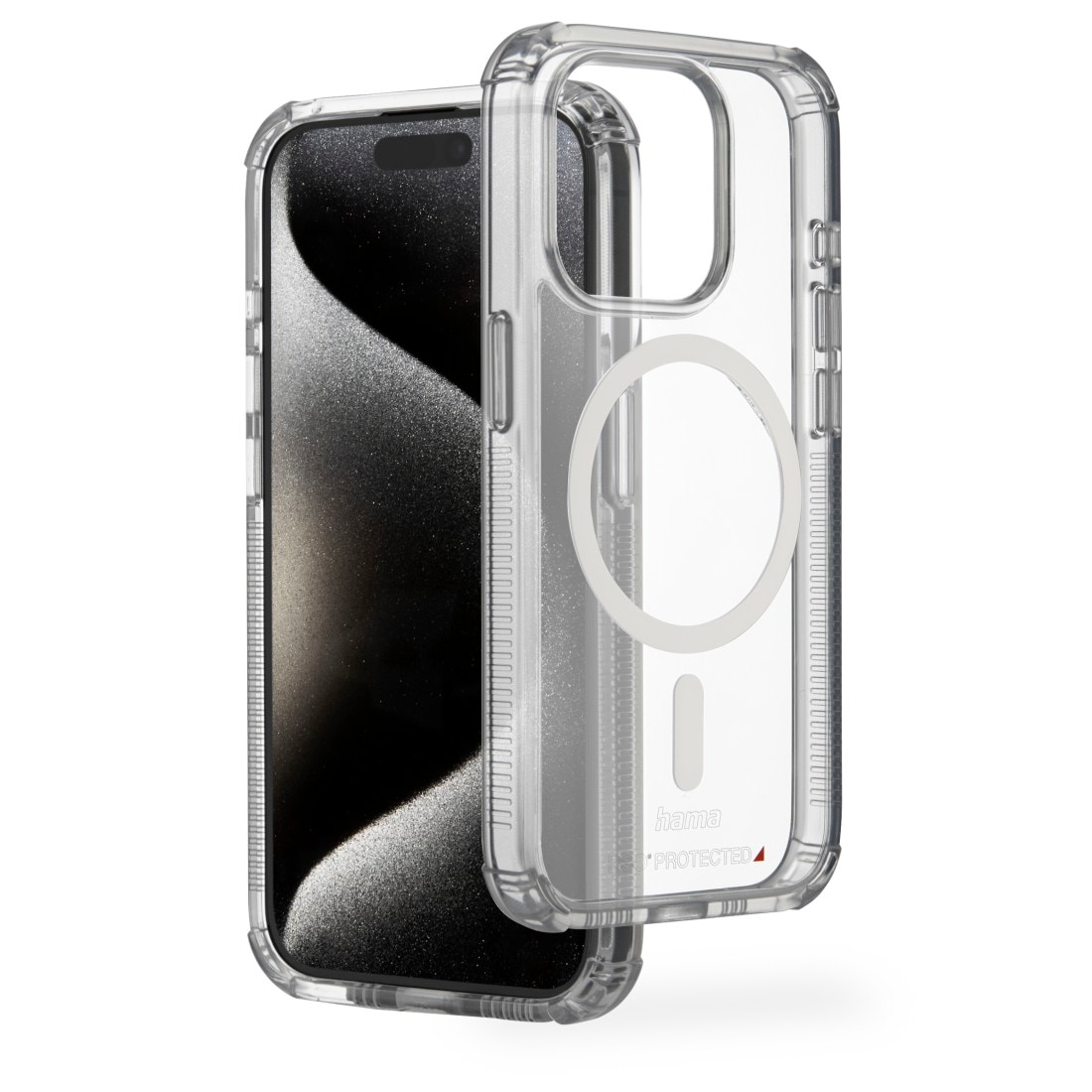 Hama Smartphone-Hülle »Handyhülle „Extreme Protect“ für iPhone 15 Pro (für MagSafe, stoßfest)«, Apple iPhone 15 Pro