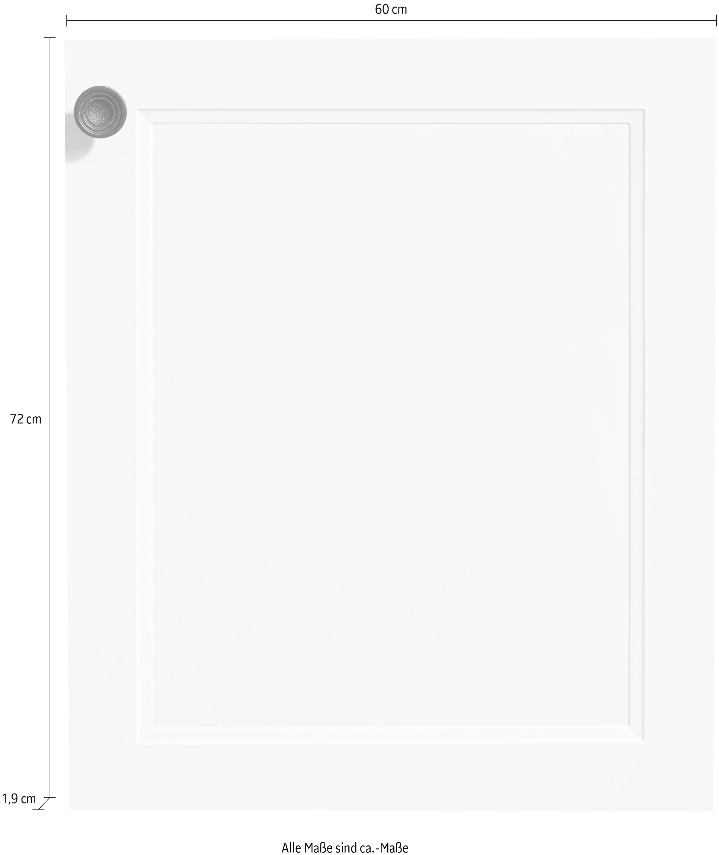 nobilia® Frontblende »"Cascada", Ausrichtung wählbar,«, für integrierte Kühlgeräte und Waschautomaten, Breite 60 cm