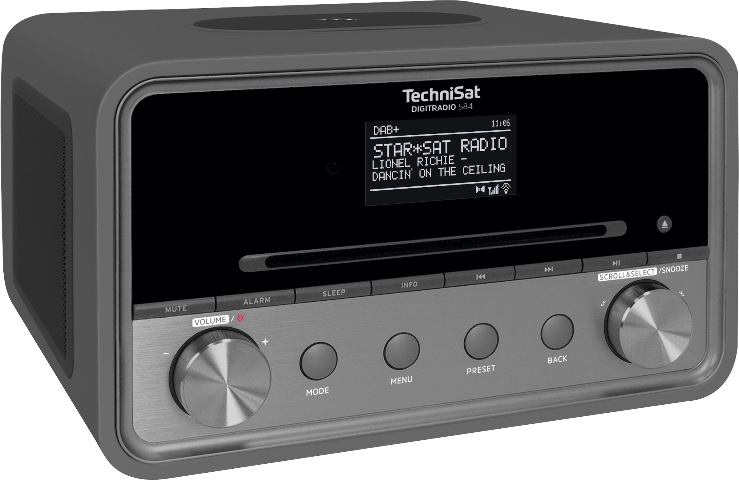 TechniSat Internet-Radio »DIGITRADIO 584 Stereoanlage«, Wireless RDS-Internetradio), mit Farbdisplay, BAUR Charging, (DAB+)-UKW (Bluetooth-WLAN Alexa-Sprachsteuerung Digitalradio | CD, Bluetooth