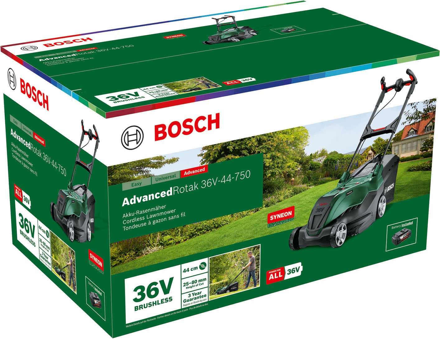 Bosch Home & Garden Akkurasenmäher »AdvancedRotak 36V-44-750« ohne Akku und Ladegerät
