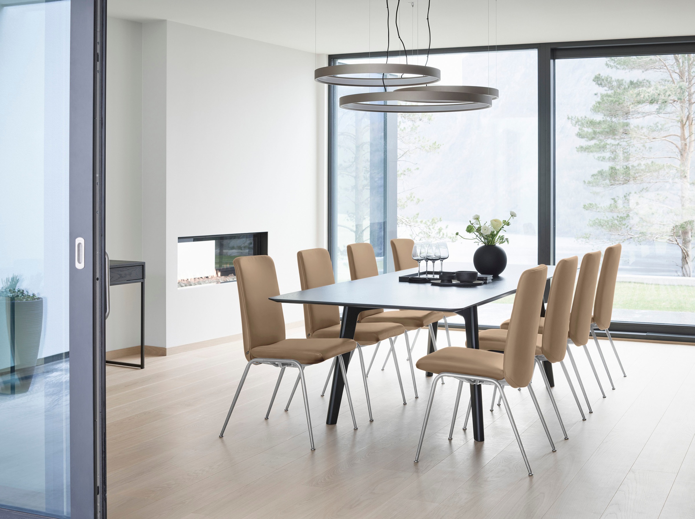 Stressless® Polsterstuhl »Laurel«, Leder PALOMA, Low Back, Größe L, mit Beinen aus Stahl in Chrom matt