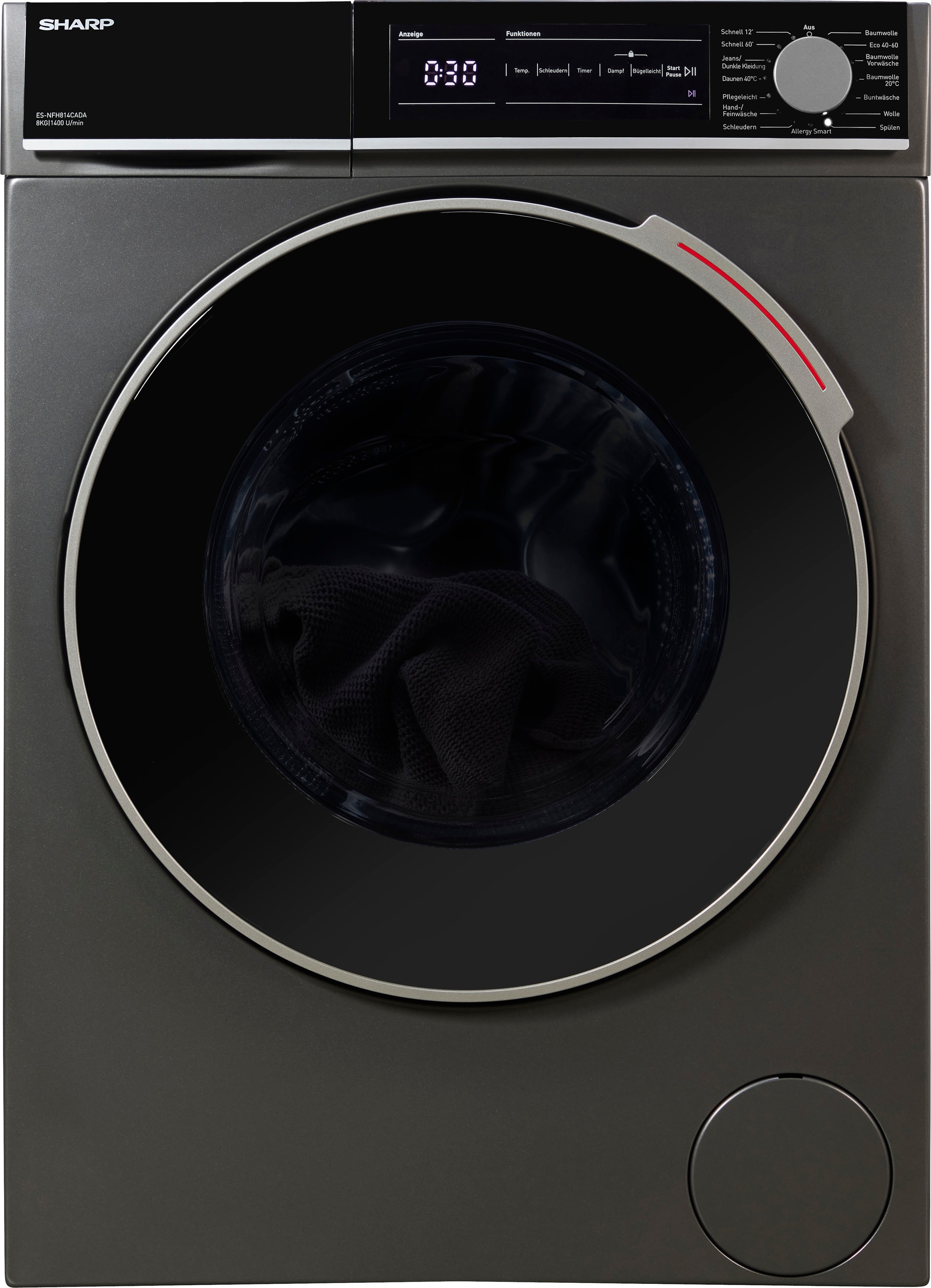 Sharp Waschmaschine U/min kg, ES-NFH814CADA-DE, bestellen BAUR 8 online | 1400 »ES-NFH814CADA-DE«