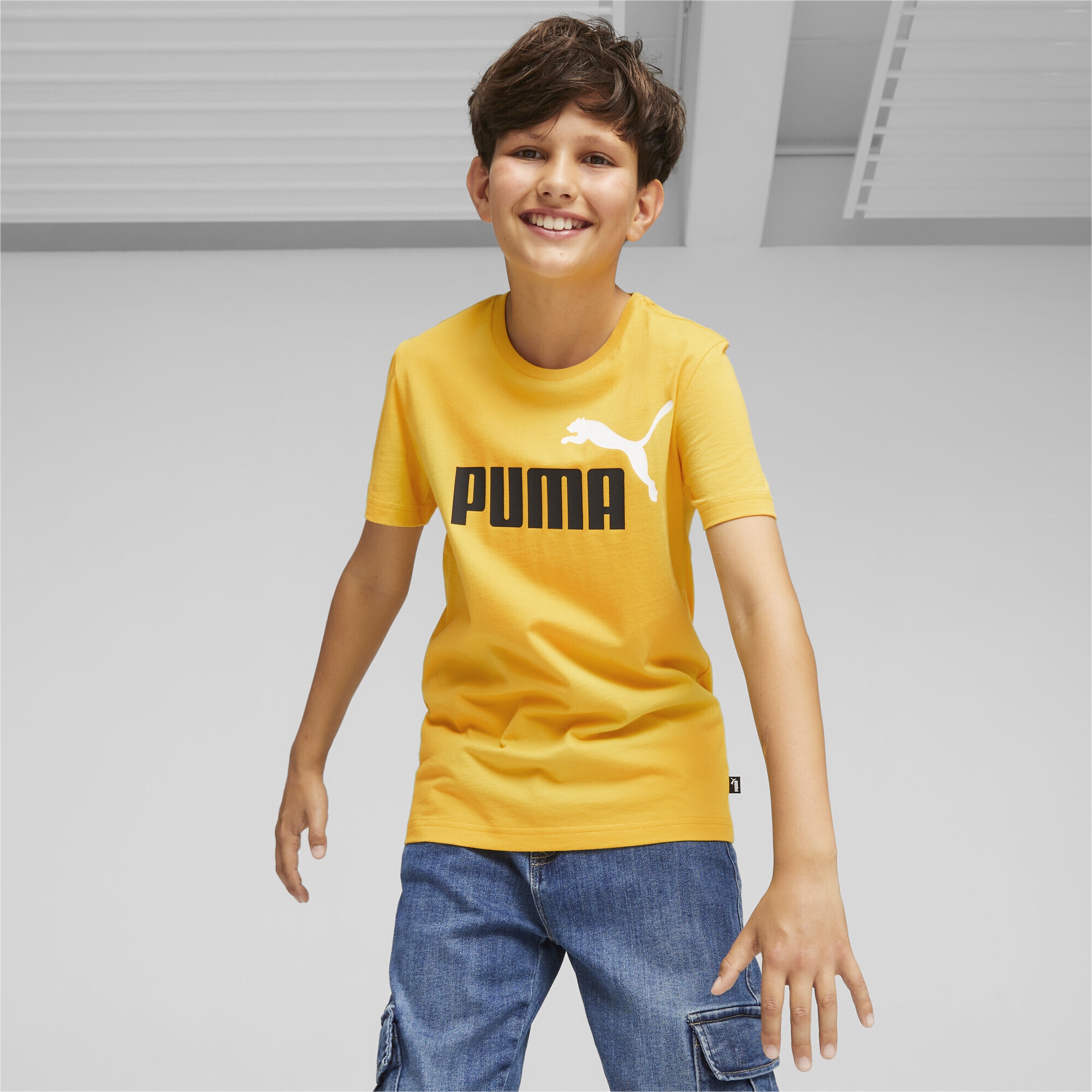 PUMA Trainingsshirt »Essentials+ Two-Tone Logo T-Shirt Jungen« ▷ für | BAUR