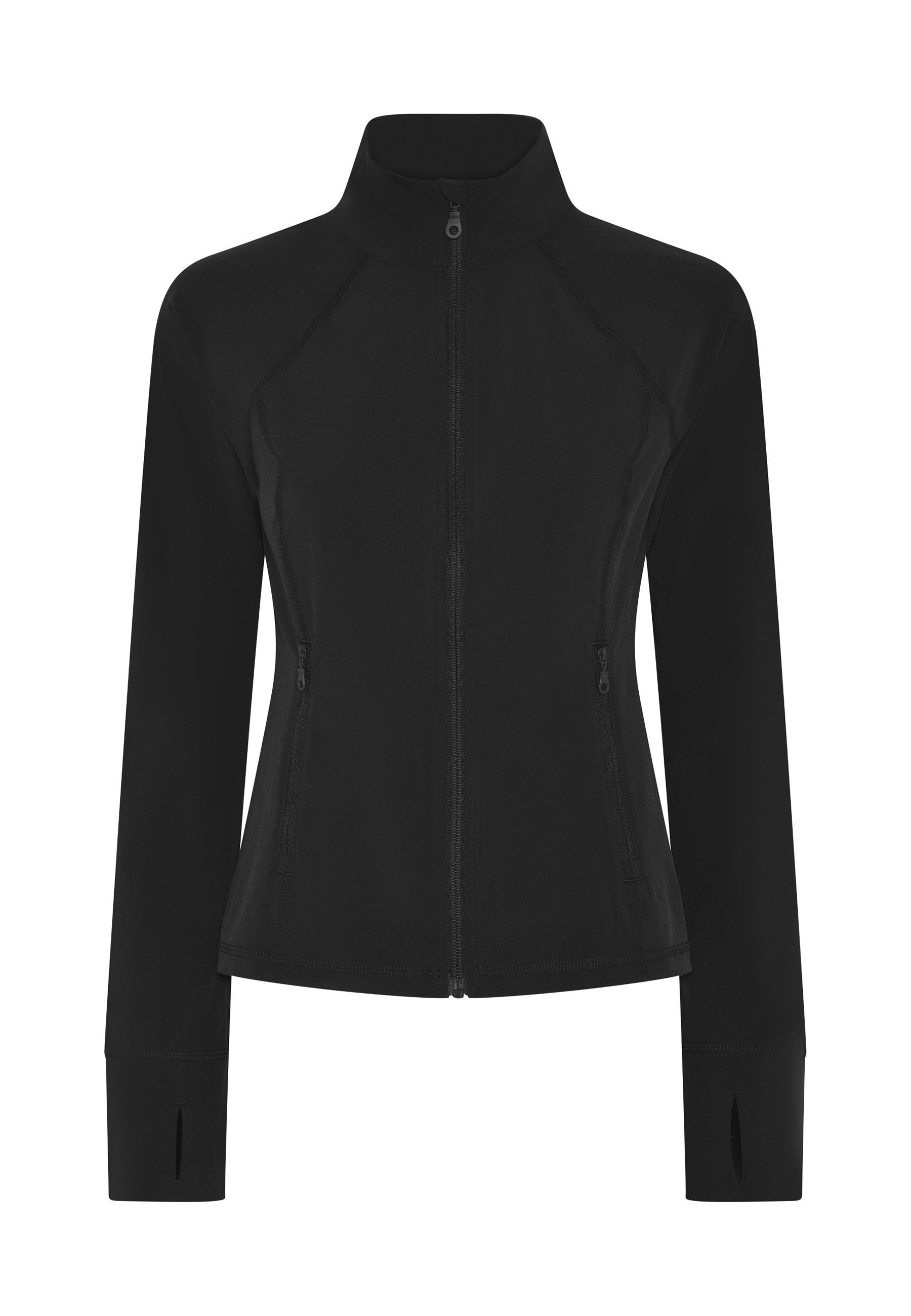 GIRLFRIEND COLLECTIVE Outdoorjacke "Girlfriend Collective Estrella Fitted Run Jacket" 1 Stk. tlg. ohne Kapuze