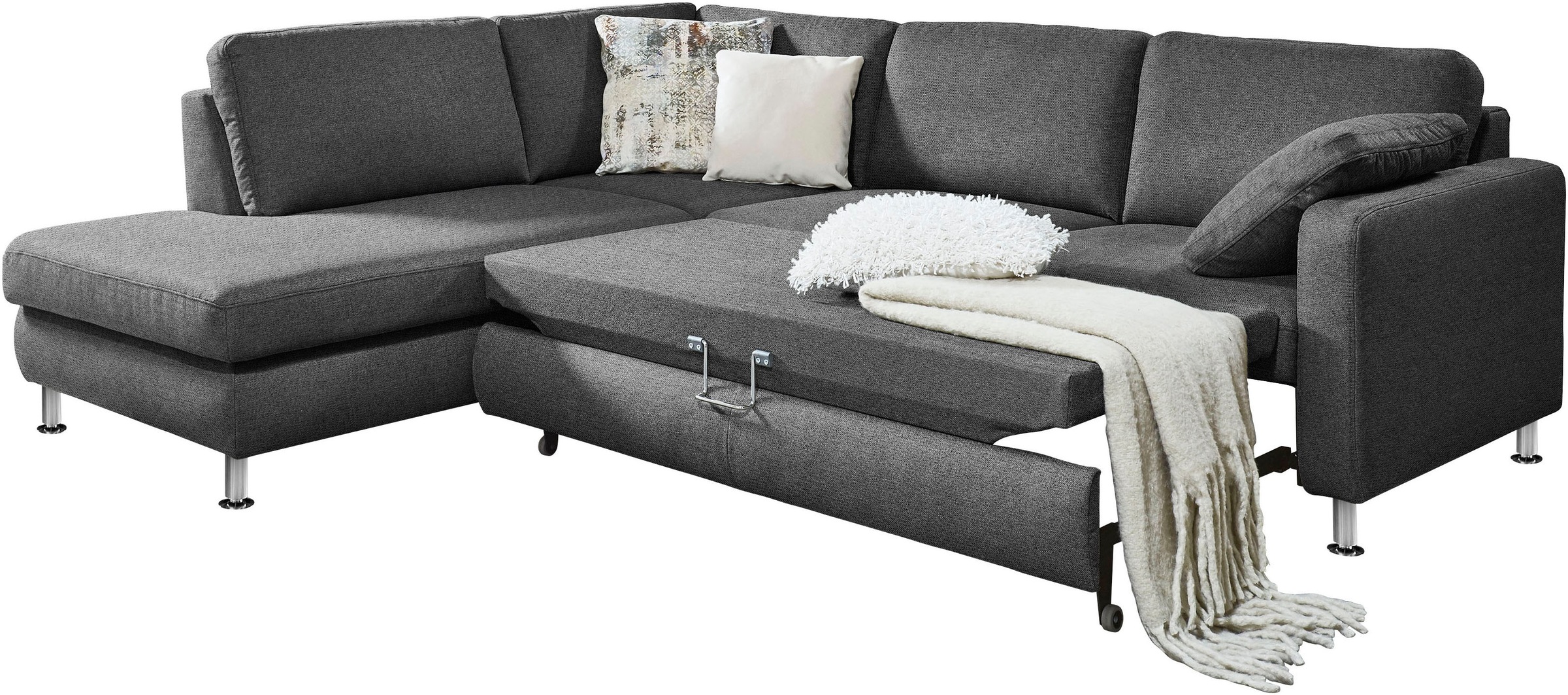 Die PlanBar Ecksofa »MP-IN19027 L-Form«, wahlweise mit Bettfunktion, mit Kaltschaum