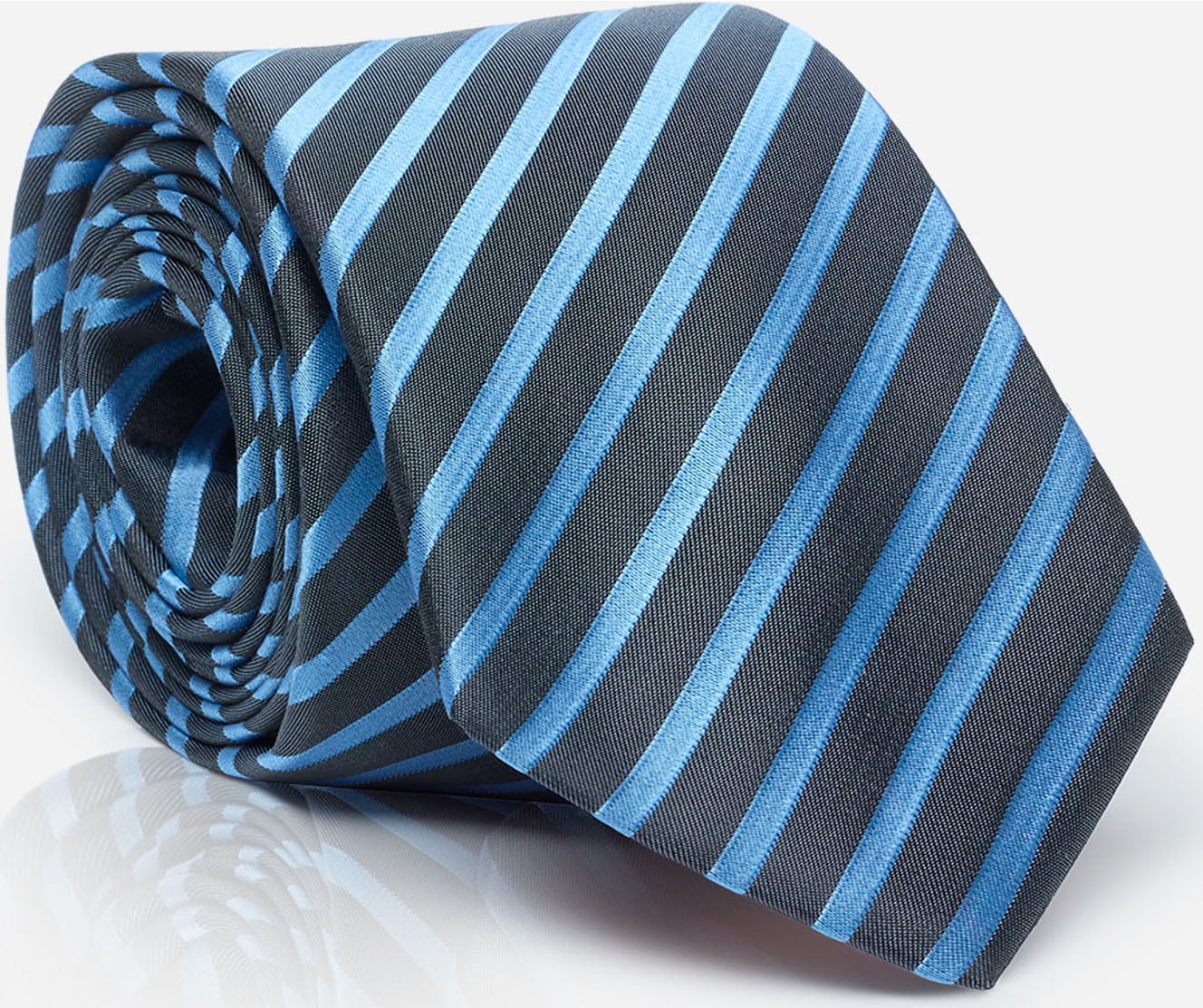 Krawatte »LUCIO«, aus 100 % feinster Seide mit Streifenmuster und edlem Glanz