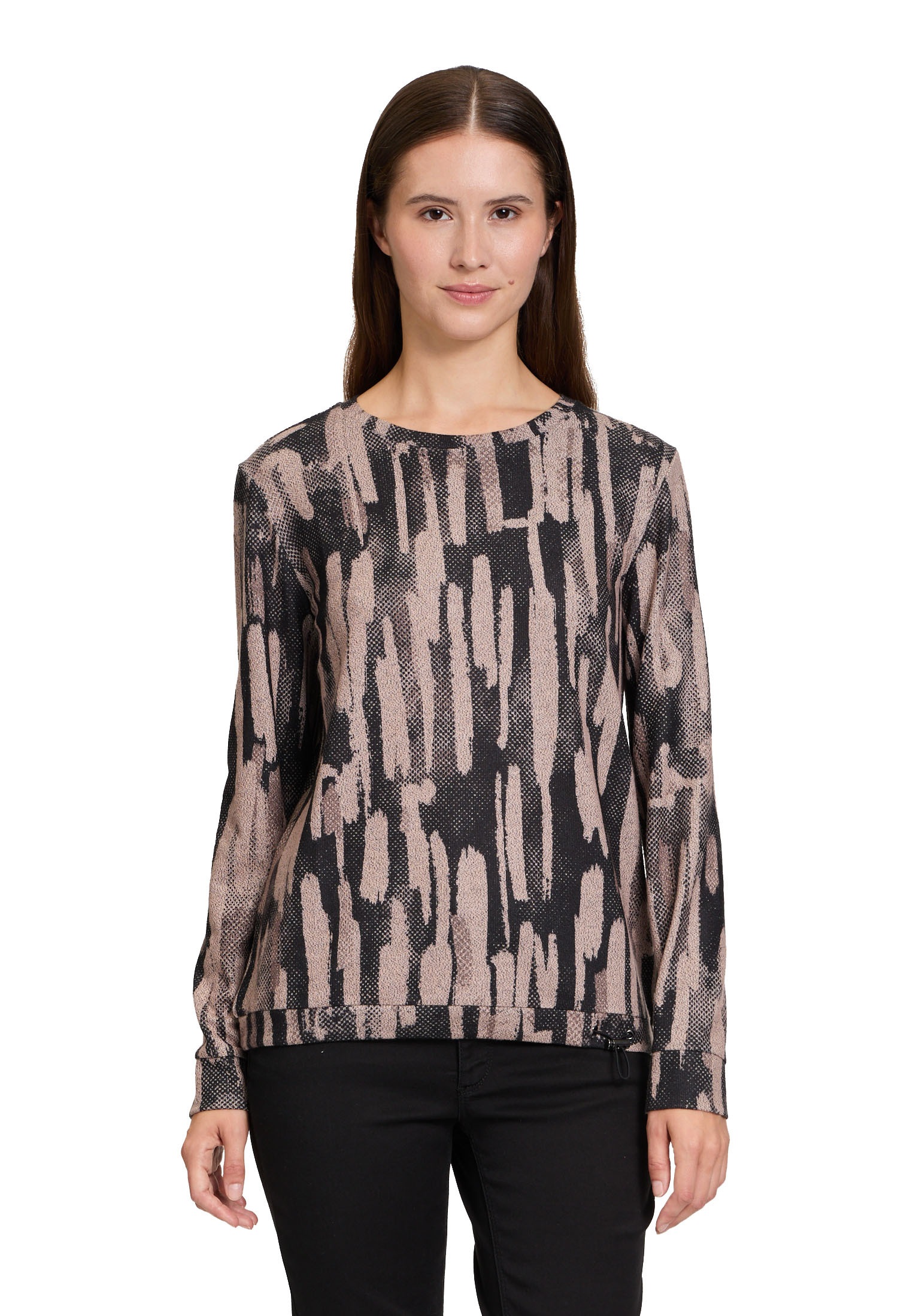 Betty&Co Kurzarmshirt "Betty & Co Damen Casual-Shirt mit Tunnelzug", (1 tlg günstig online kaufen