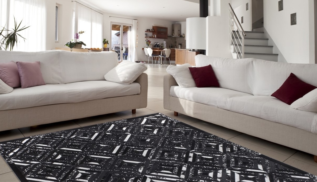my home Lederteppich "Faris" rechteckig 8 Höhe echtes Leder, robuster Teppi günstig online kaufen