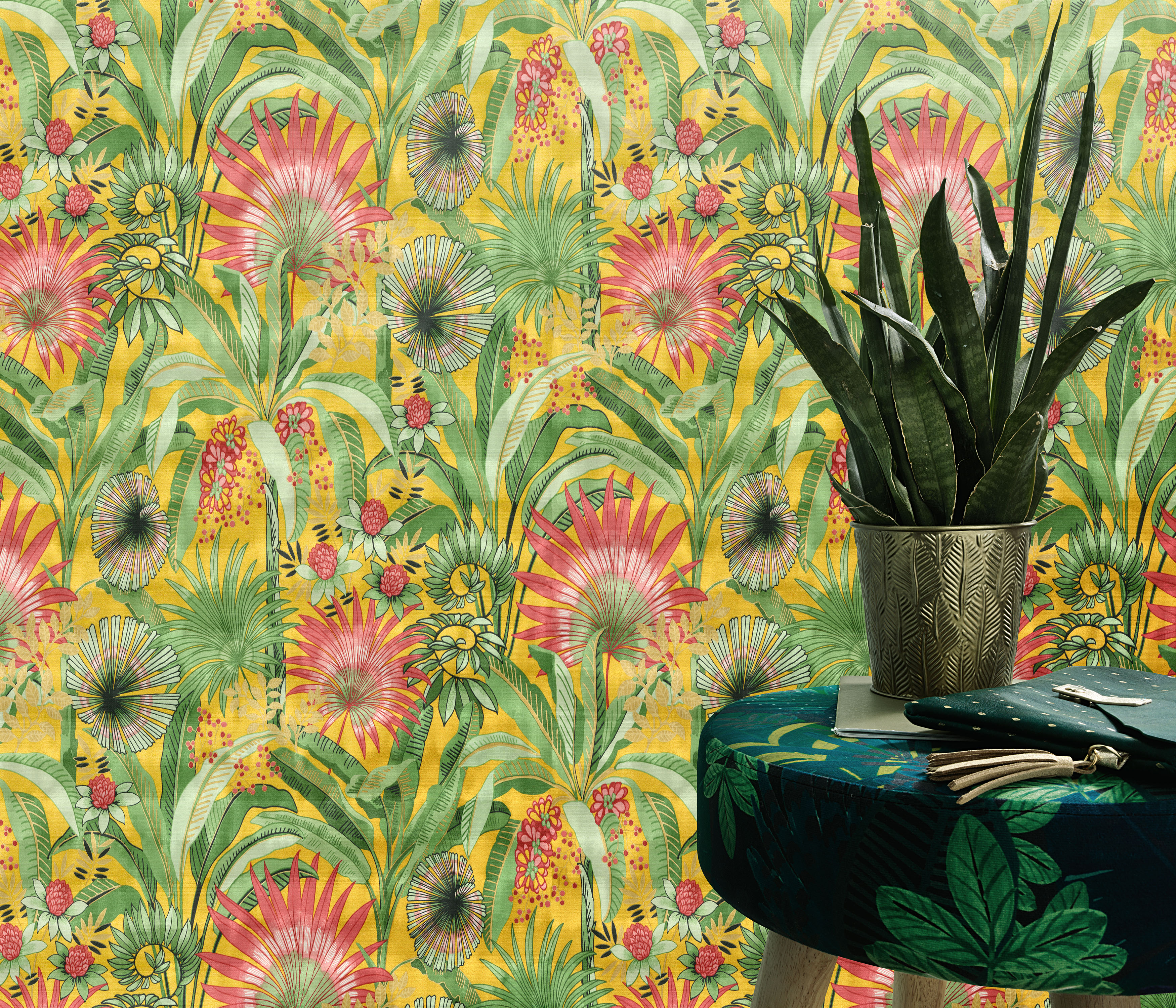 Erismann Vliestapete "Vliestapete Flower Power" geprägt Phthalate frei