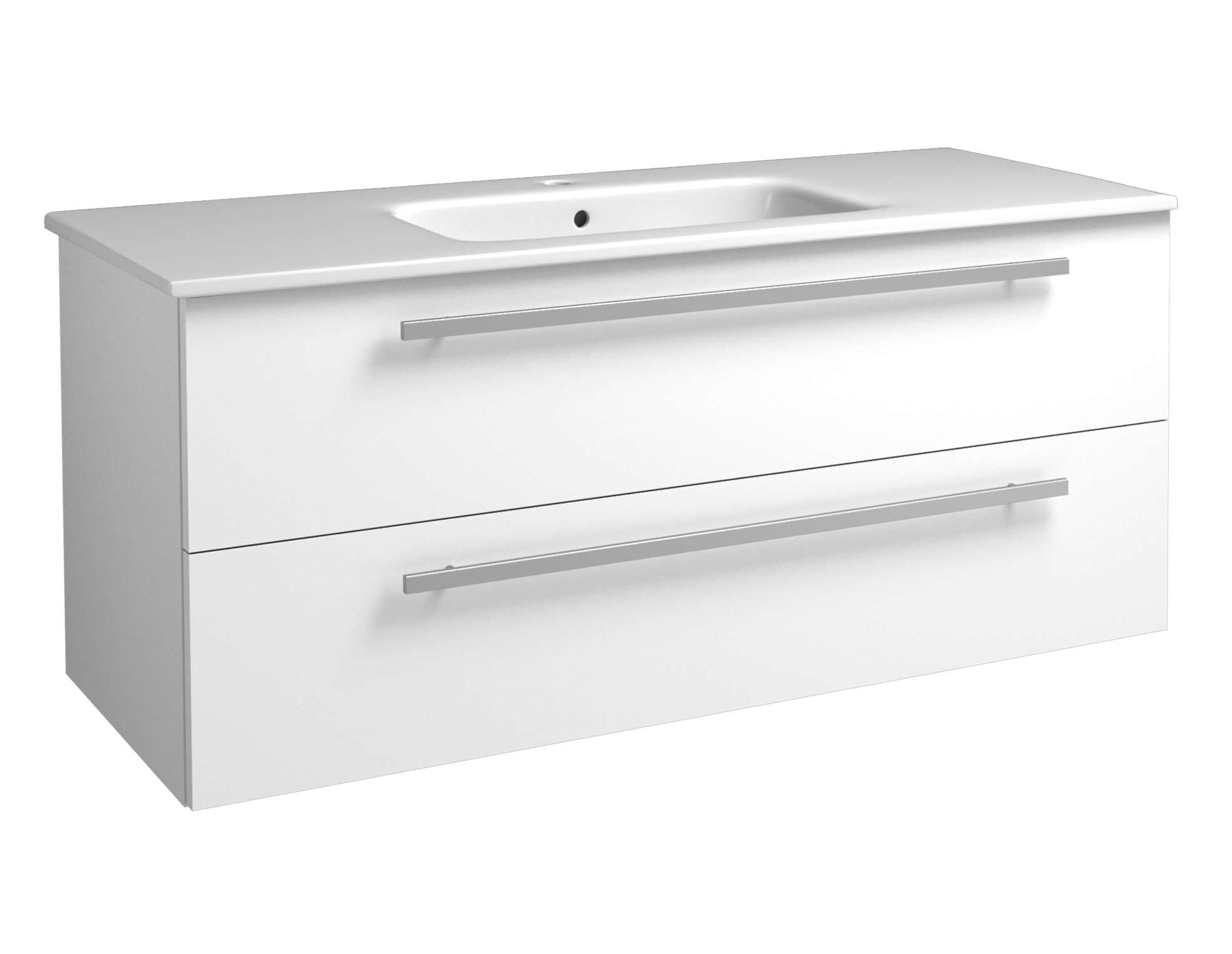 welltime "Serena, Waschbeckenunterschrank inkl. Waschbecken, Badmöbel" Breite 121,5 cm, Soft-Close-Funktion, FSC