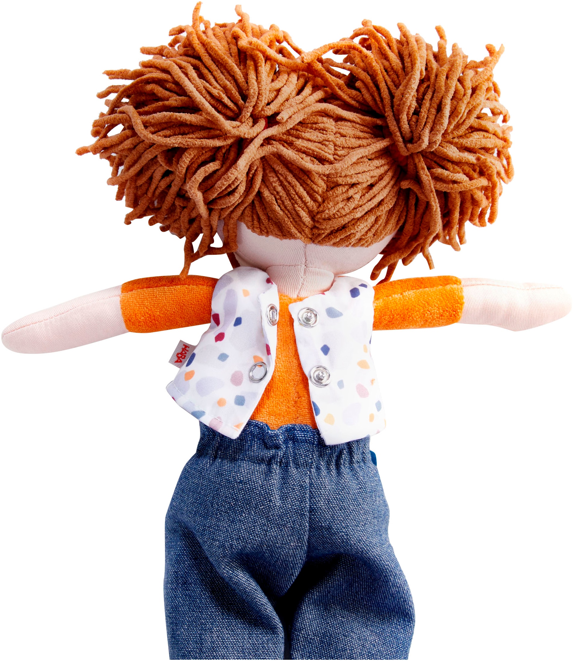Haba Stoffpuppe »Malou«, Mit Hose, Top und 2 Zopfgummis