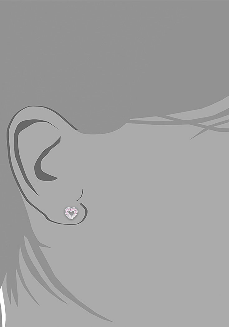 Prinzessin Lillifee Paar Ohrstecker », 2036559, 2036560«, mit Zirkonia (synth.)