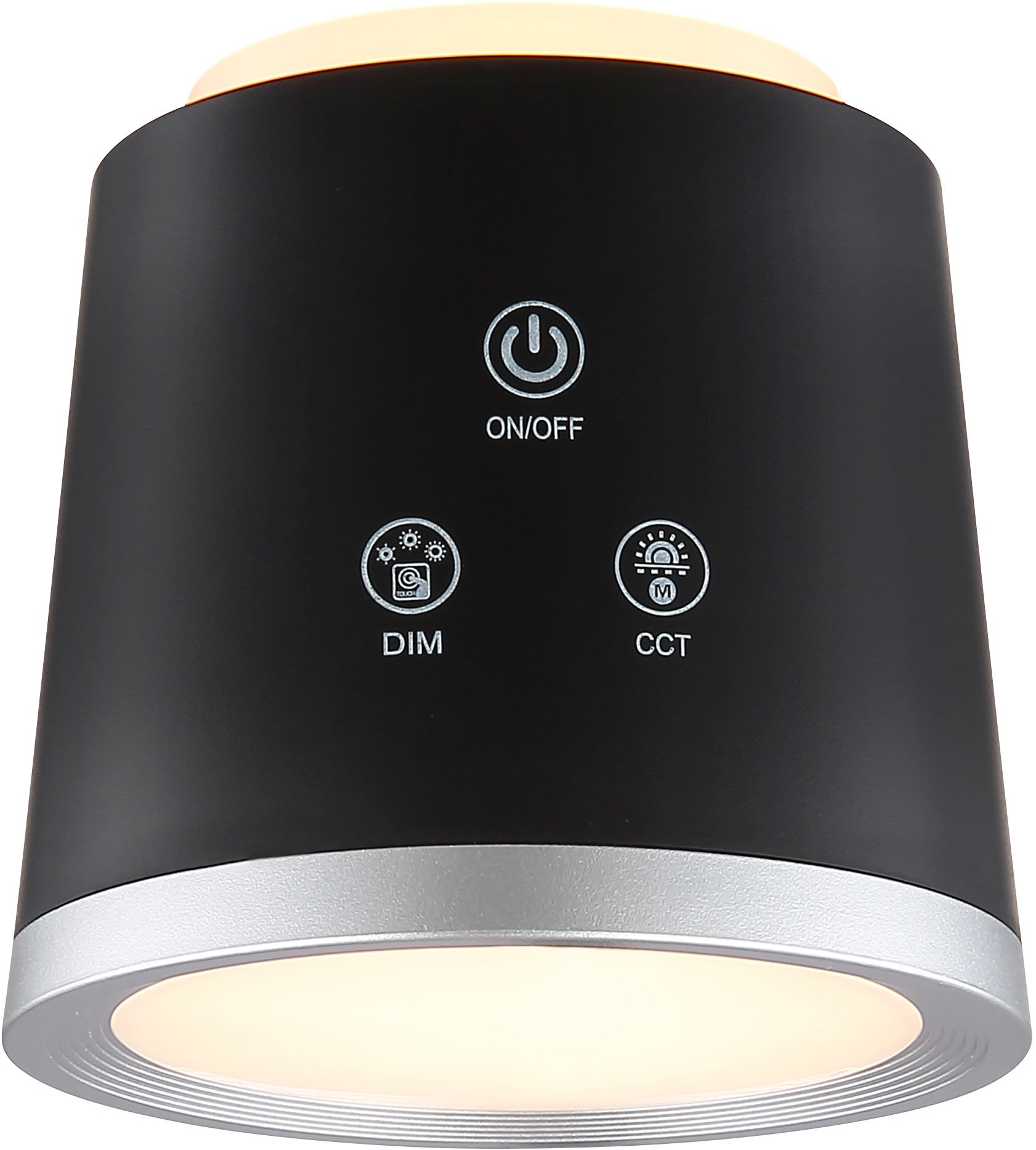 GLOBO LIGHTING LED Tischleuchte »MEEYA«, Leuchtmittel LED-Modul | LED fest integriert, Tischlampe/Arbeitszimmer/Bürotischleuchte/schwarz/Touch Ein/Aus