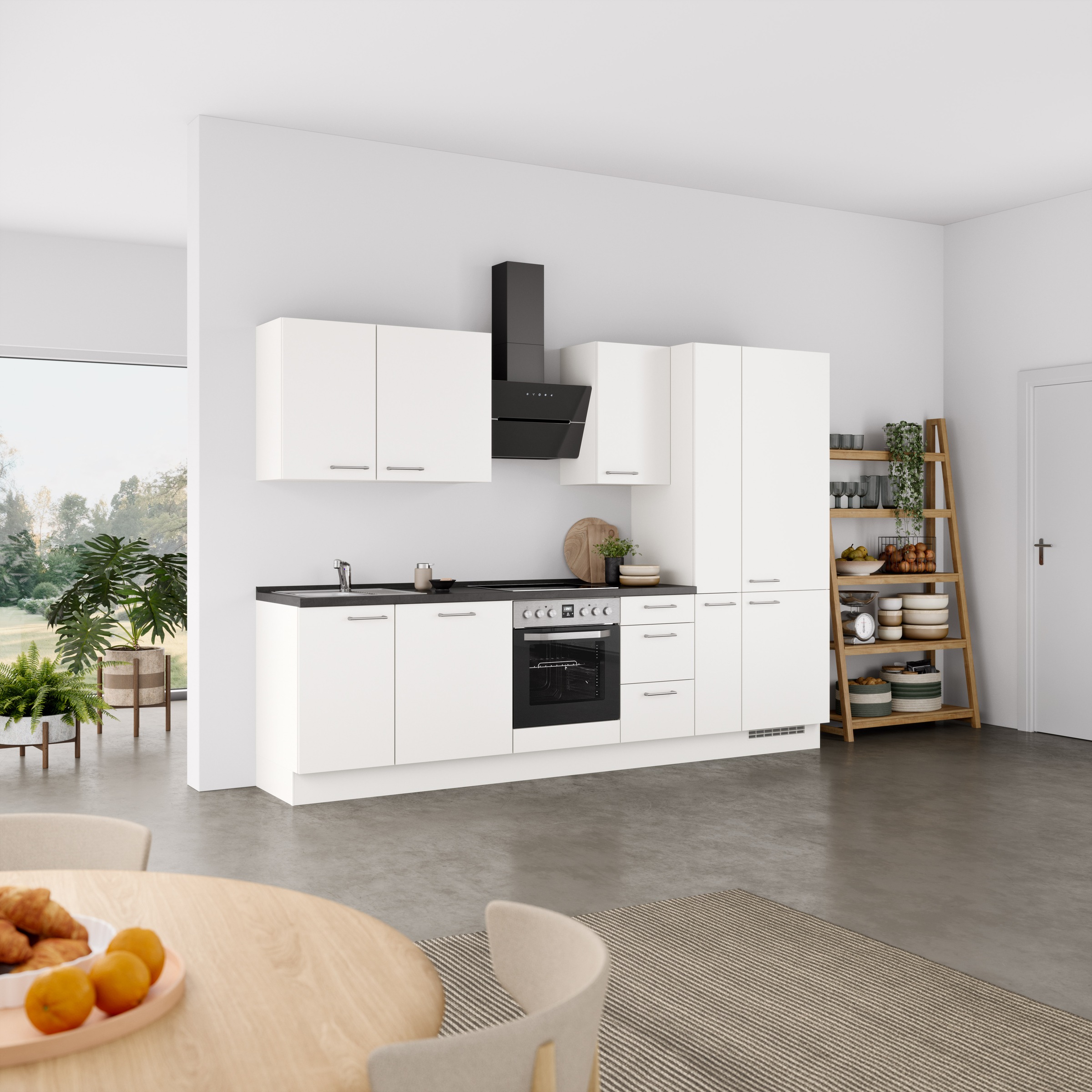 nobilia Küchenzeile ""Laser II", Ausrichtung wählbar, Breite 300 cm" vormon günstig online kaufen