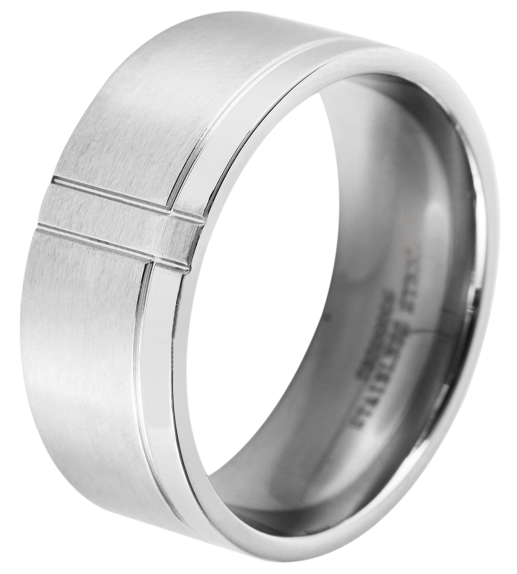 Fingerring ADELIA´S "Damen Ring aus Edelstahl" Gr. 62, silber, Fingerringe, Damen, 62, Edelstahl, Fingerring