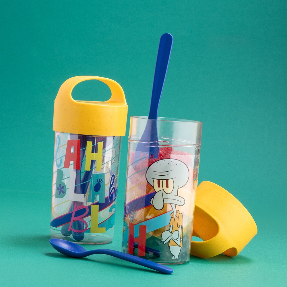 KOZIOL Trinkflasche »BUDDY SNACK 0,5 SPONGEBOB SQUIDWARD Snackpot«
