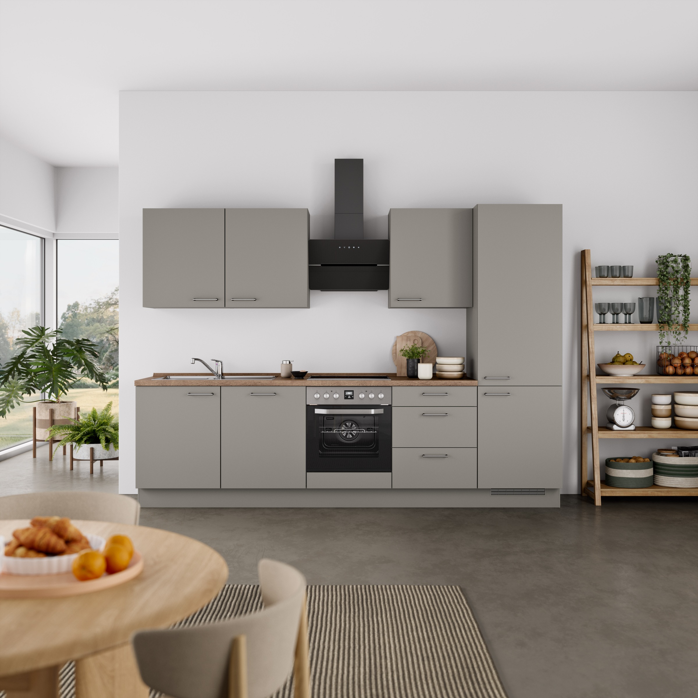 nobilia Küchenzeile ""Laser II", Ausrichtung wählbar, Breite 300 cm" vormon günstig online kaufen