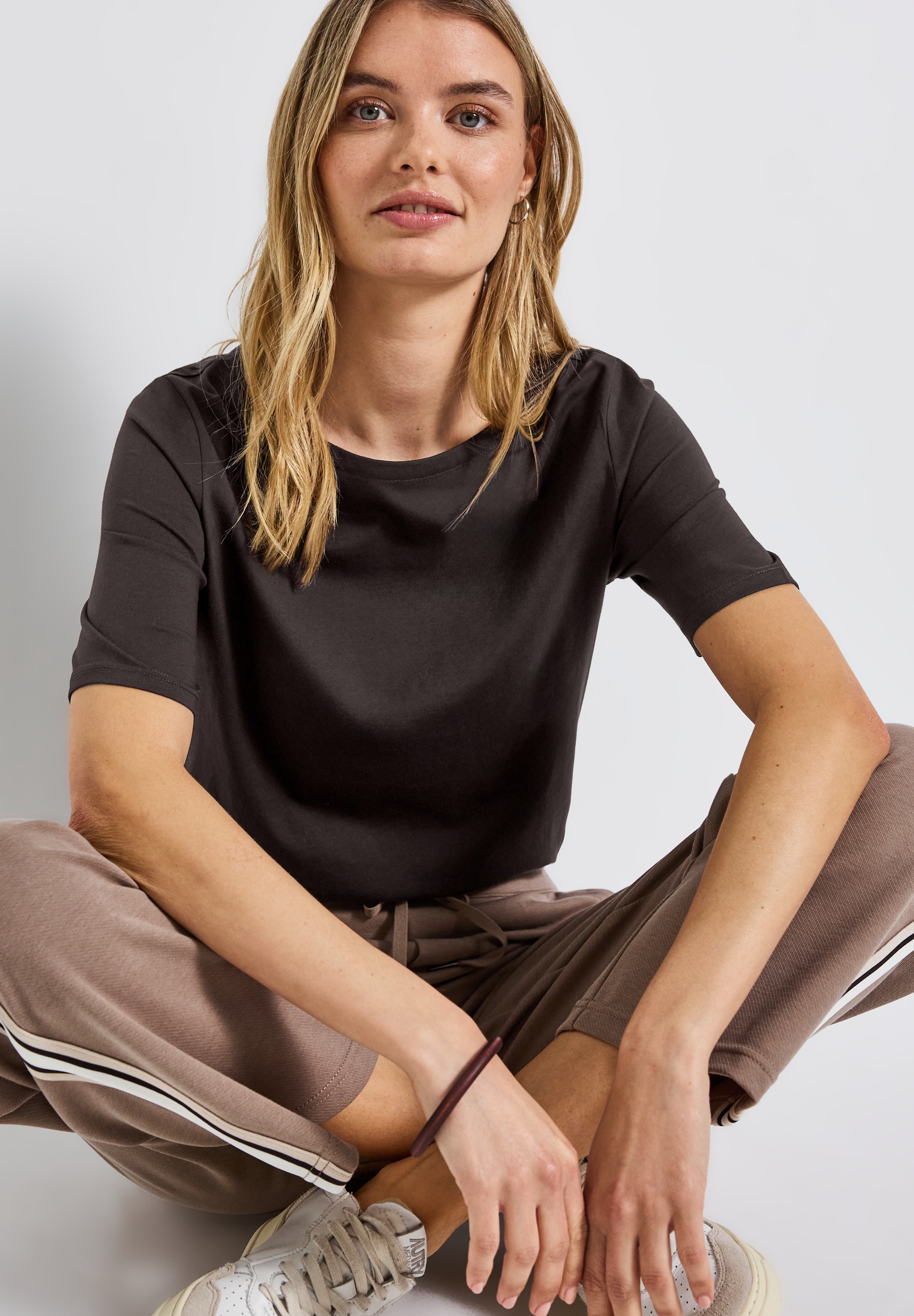 STREET ONE T-Shirt, U-Boot Ausschnitt, Basic günstig online kaufen