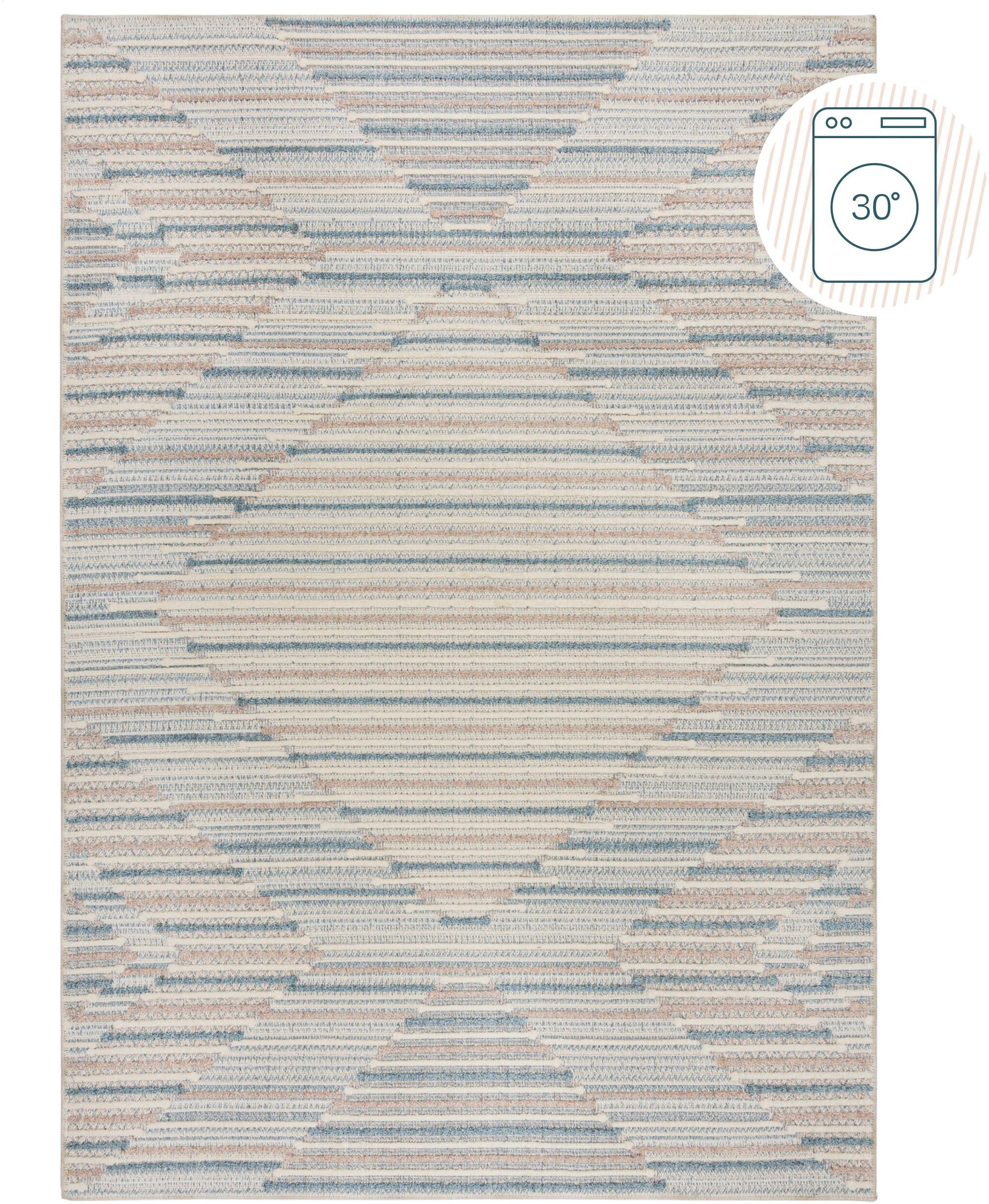 FLAIR RUGS Teppich "Clementine" rechteckig 4 mm Höhe Waschbarer Abstrakter günstig online kaufen