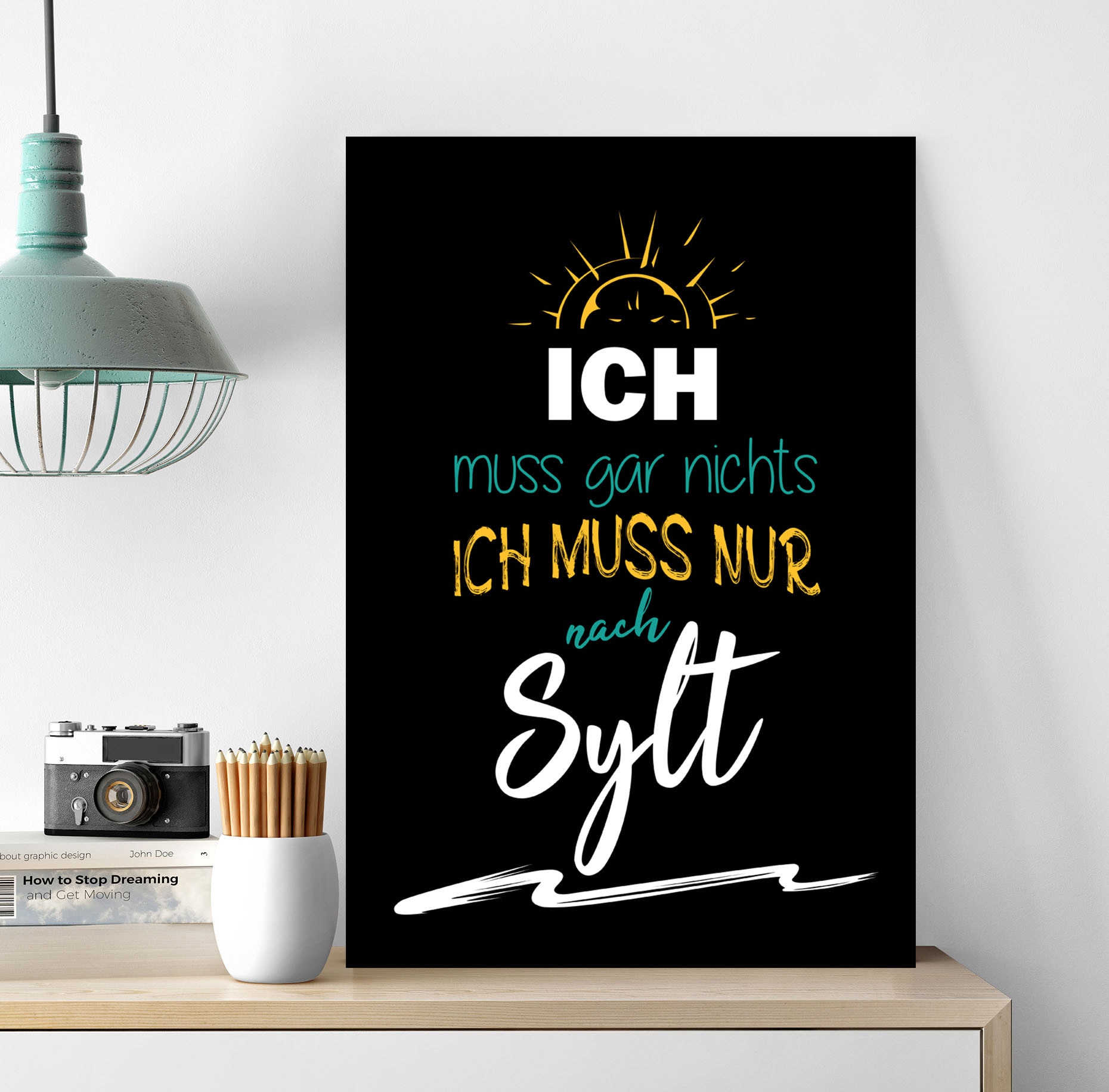 queence Metallbild »Ich muss nur nach Sylt II«, Sprüche, (1 St.), Sprüche, Texte, witzig, Sylt, Insel, Urlaub