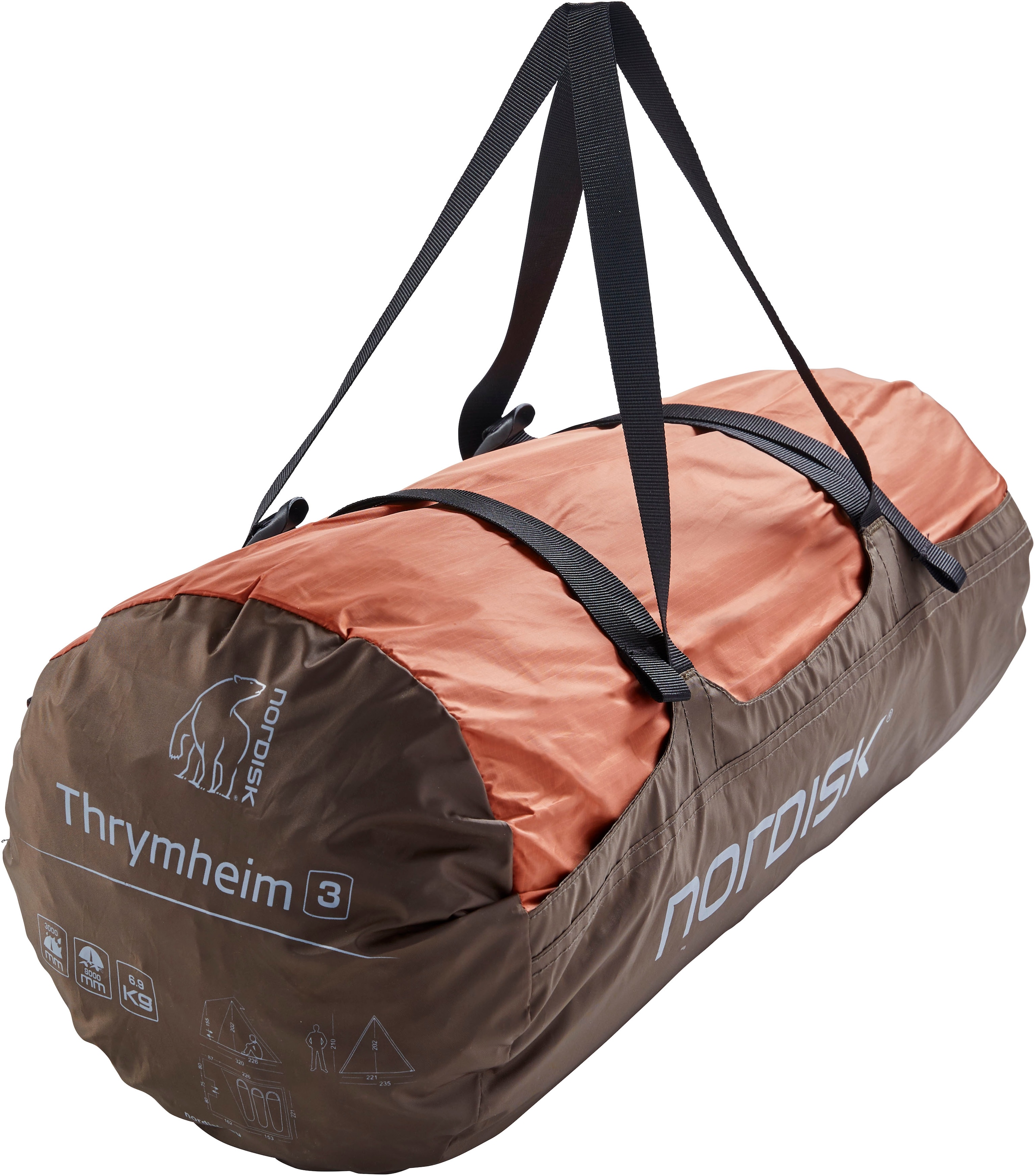 Nordisk Tipi-Zelt »Thrymheim 3 Square«, 3 St. Personen