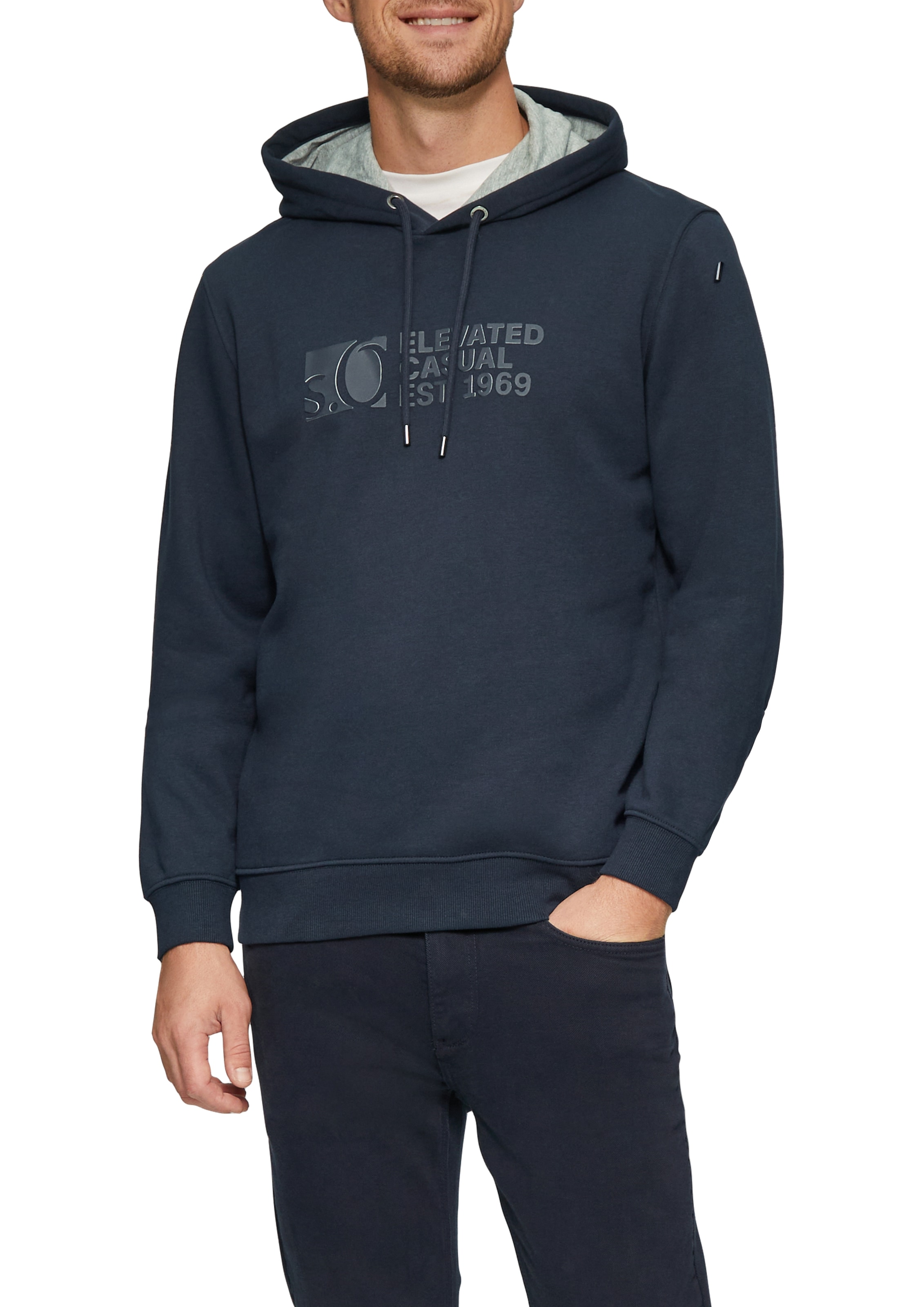 s.Oliver Kapuzensweatshirt, mit Front-Print