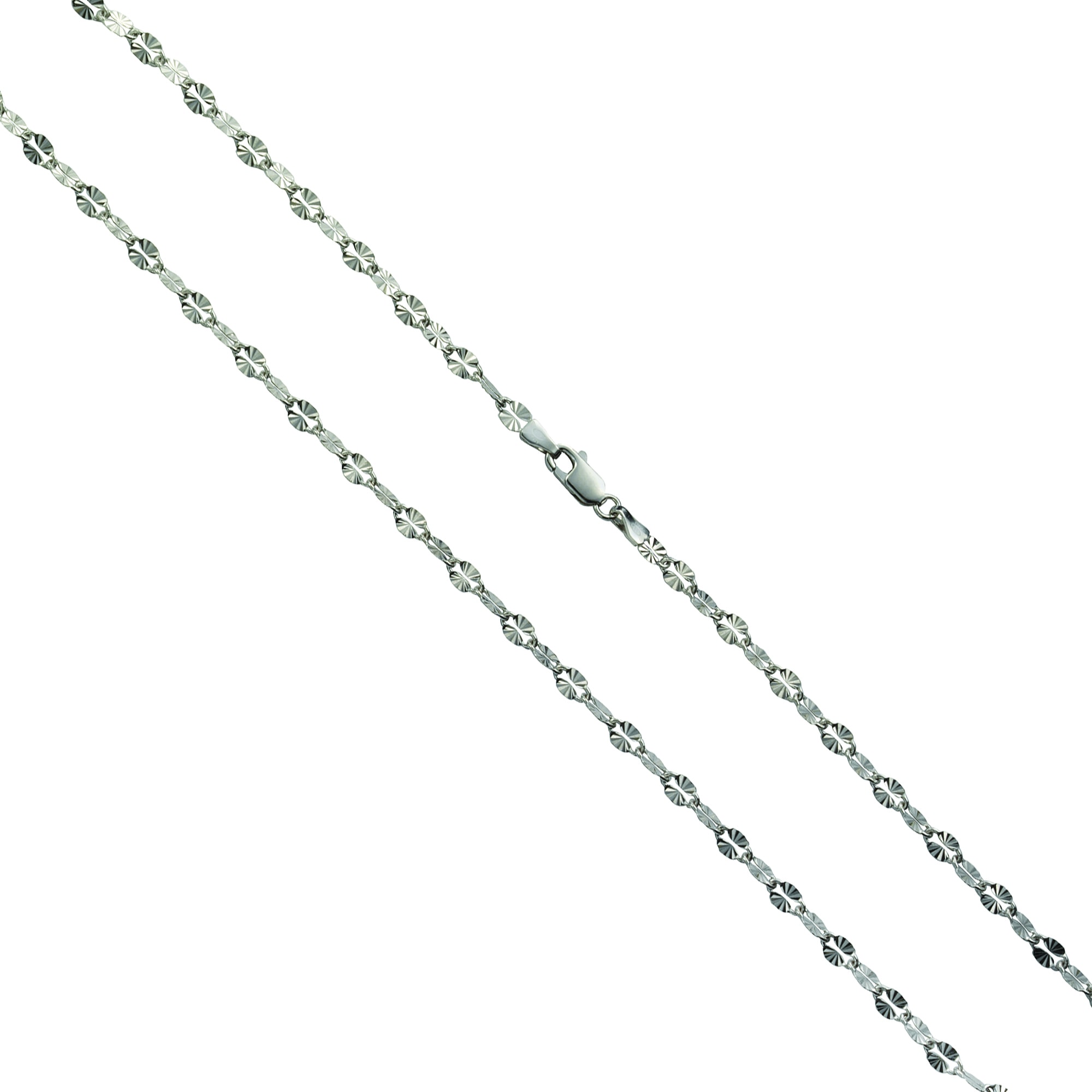 Vivance Collierkettchen »925-/ Silber rhodiniert ovale Plättchen« online  bestellen | BAUR