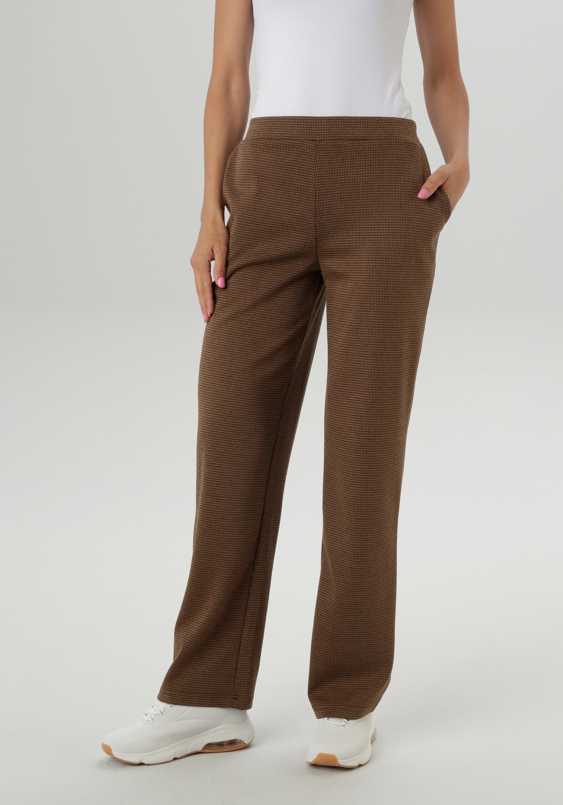 Aniston SELECTED Schlupfhose, mit trendiger Karomusterung - NEUE KOLLEKTION günstig online kaufen