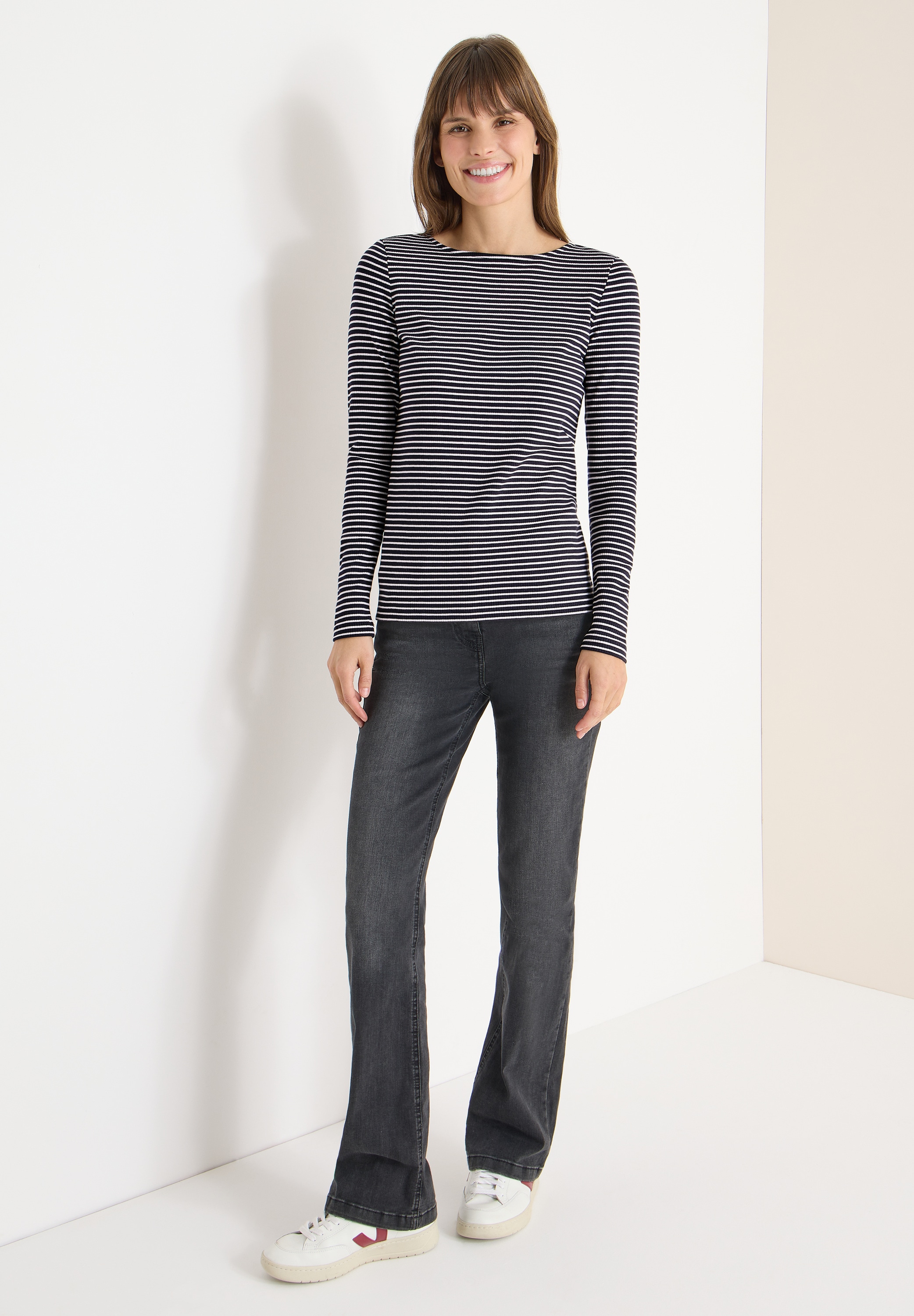 Cecil Langarmshirt mit U-Boot-Ausschnitt