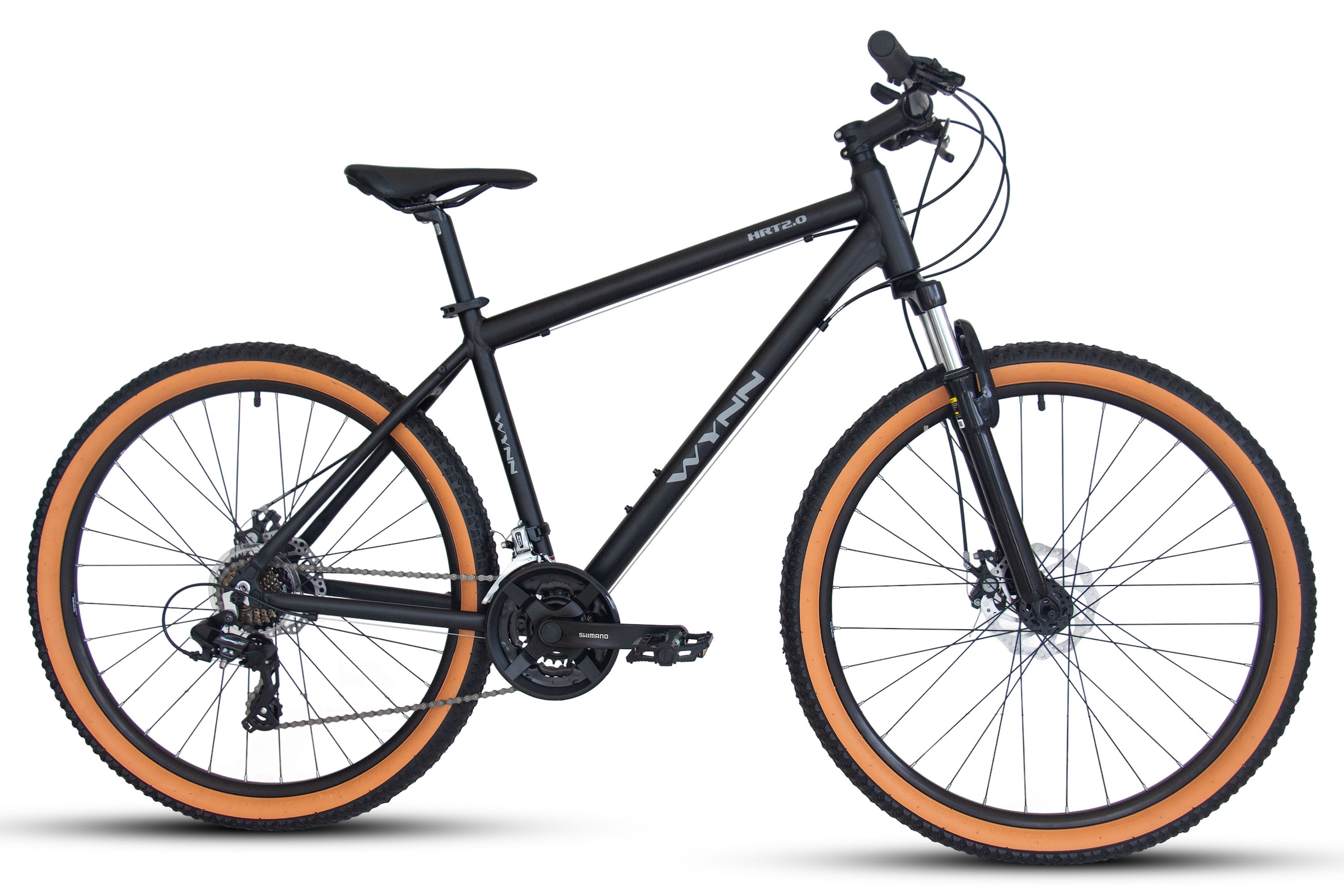 WYNN Mountainbike "MTB 27,5 Zoll HRT2.0 Shimano Tourney 21 Gang Scheinenbremse Unisex" 21 Gang Shimano Tourney Schaltwerk Kettenschaltung