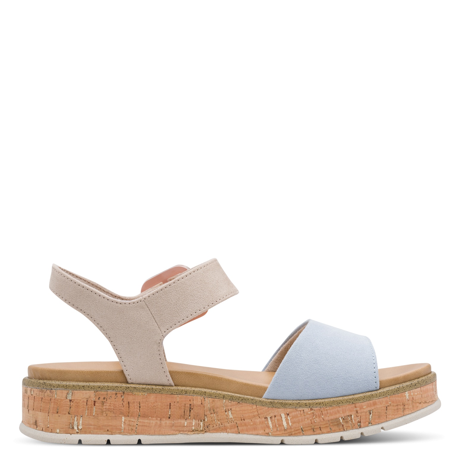 MARCO TOZZI Keilsandalette »GRADI«  Plateau, Sommerschuh, Riemchensandale mit Sohle im Kork-Look