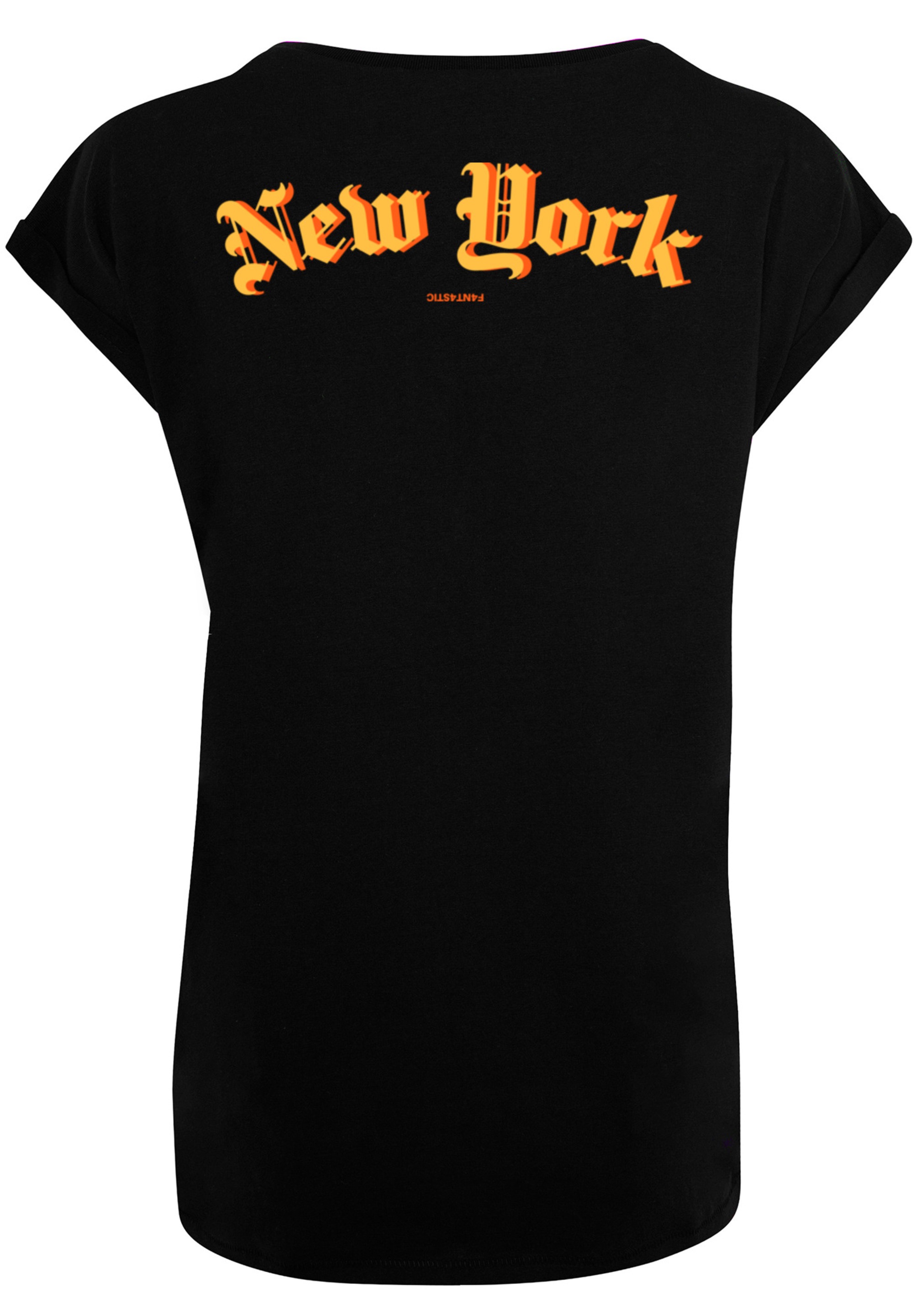 F4NT4STIC T-Shirt »New York Orange SHORT SLEEVE TEE« Print