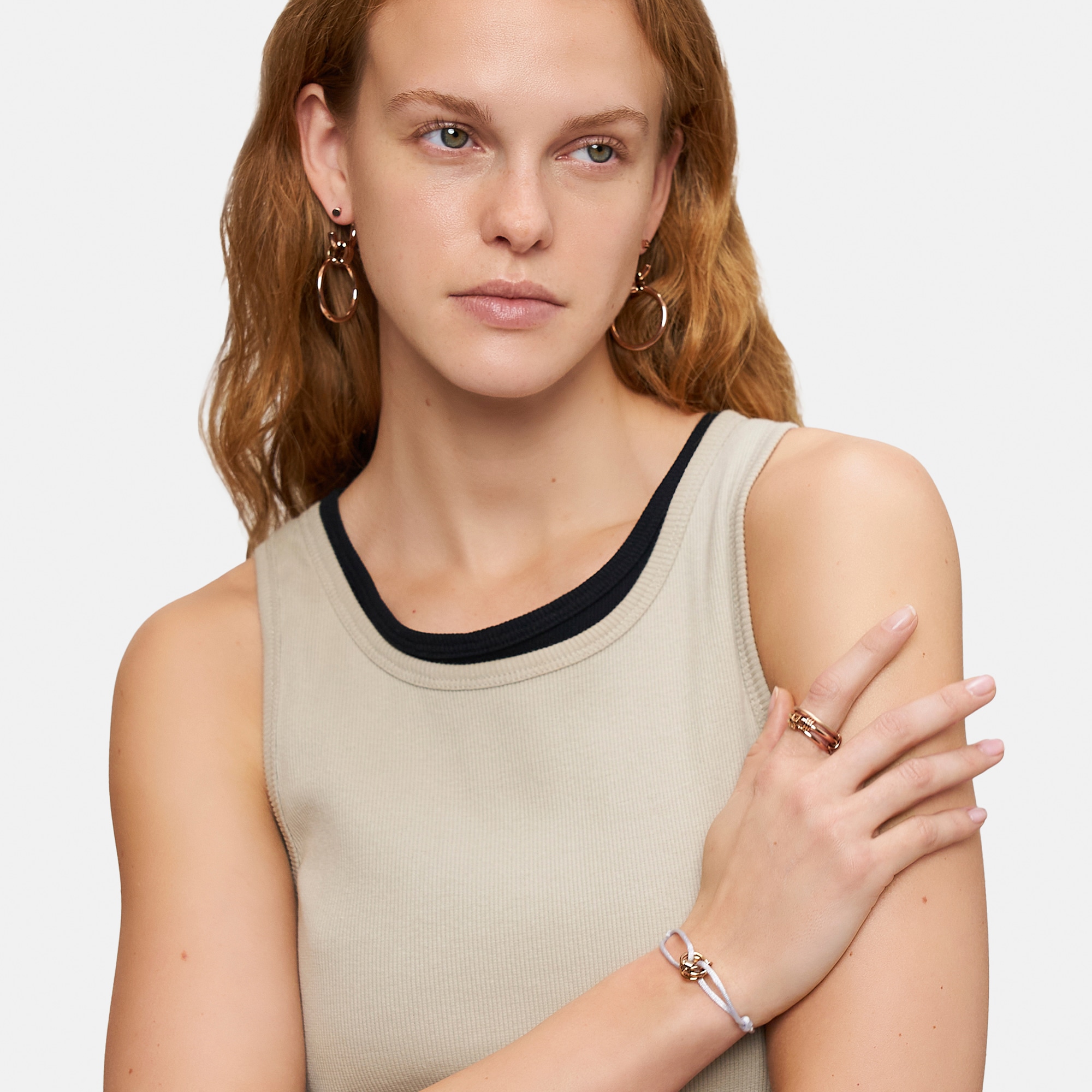 Liebeskind Berlin Armband »Schmuck Geschenk Edelstahl Textil Armkette The D-Link Mini«