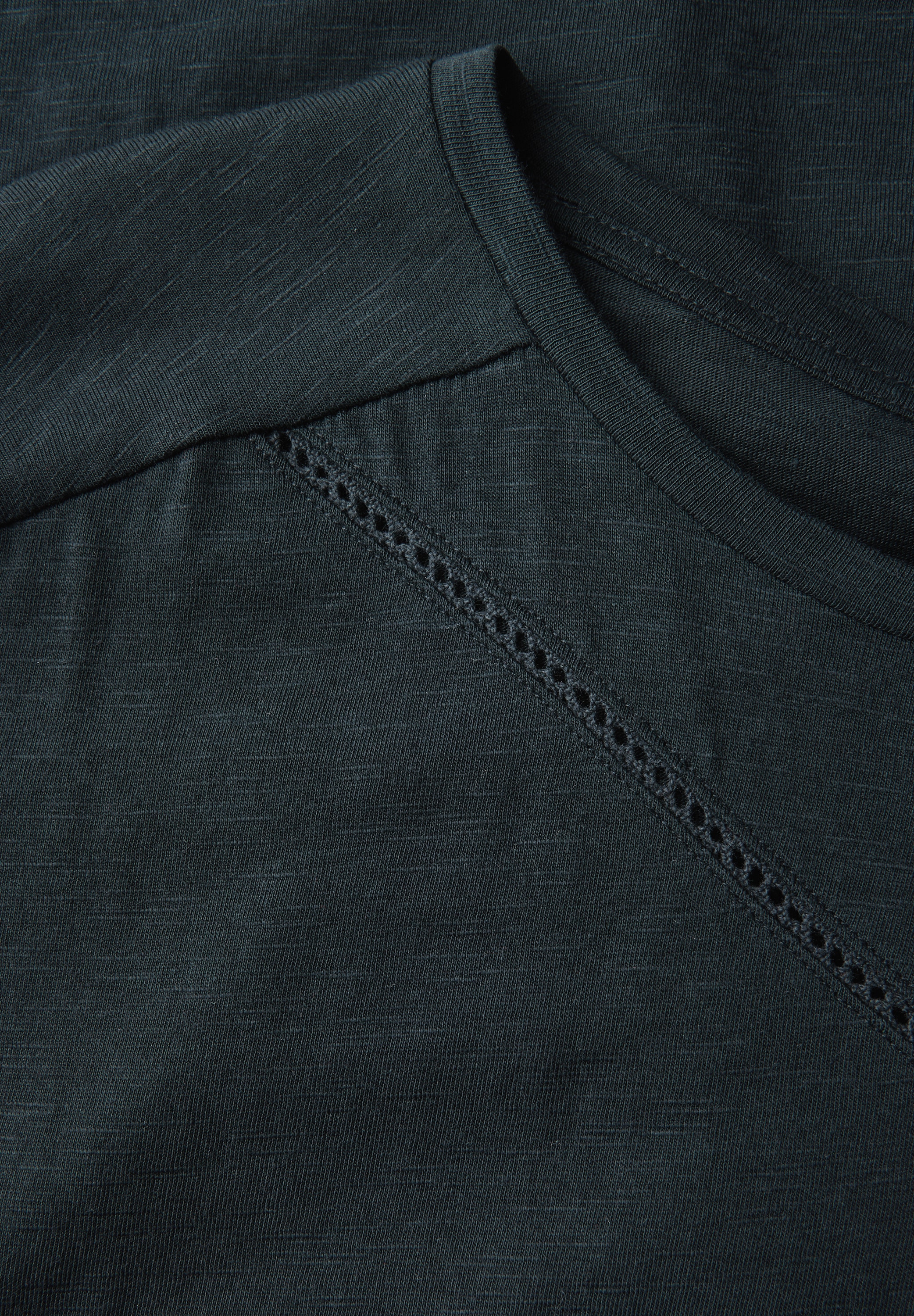 STREET ONE T-Shirt, mit Materialmix