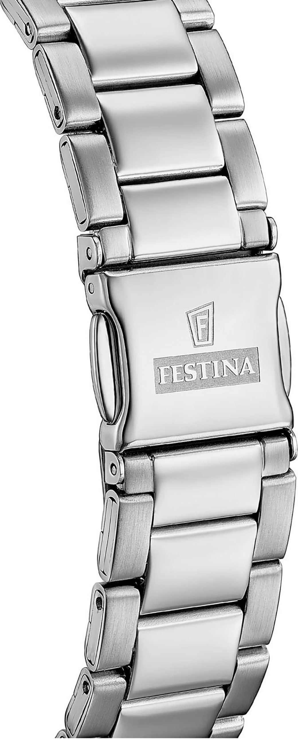 Festina Quarzuhr, Armbanduhr, Damenuhr, Herrenuhr, Edelstahlarmband, analog, Tag