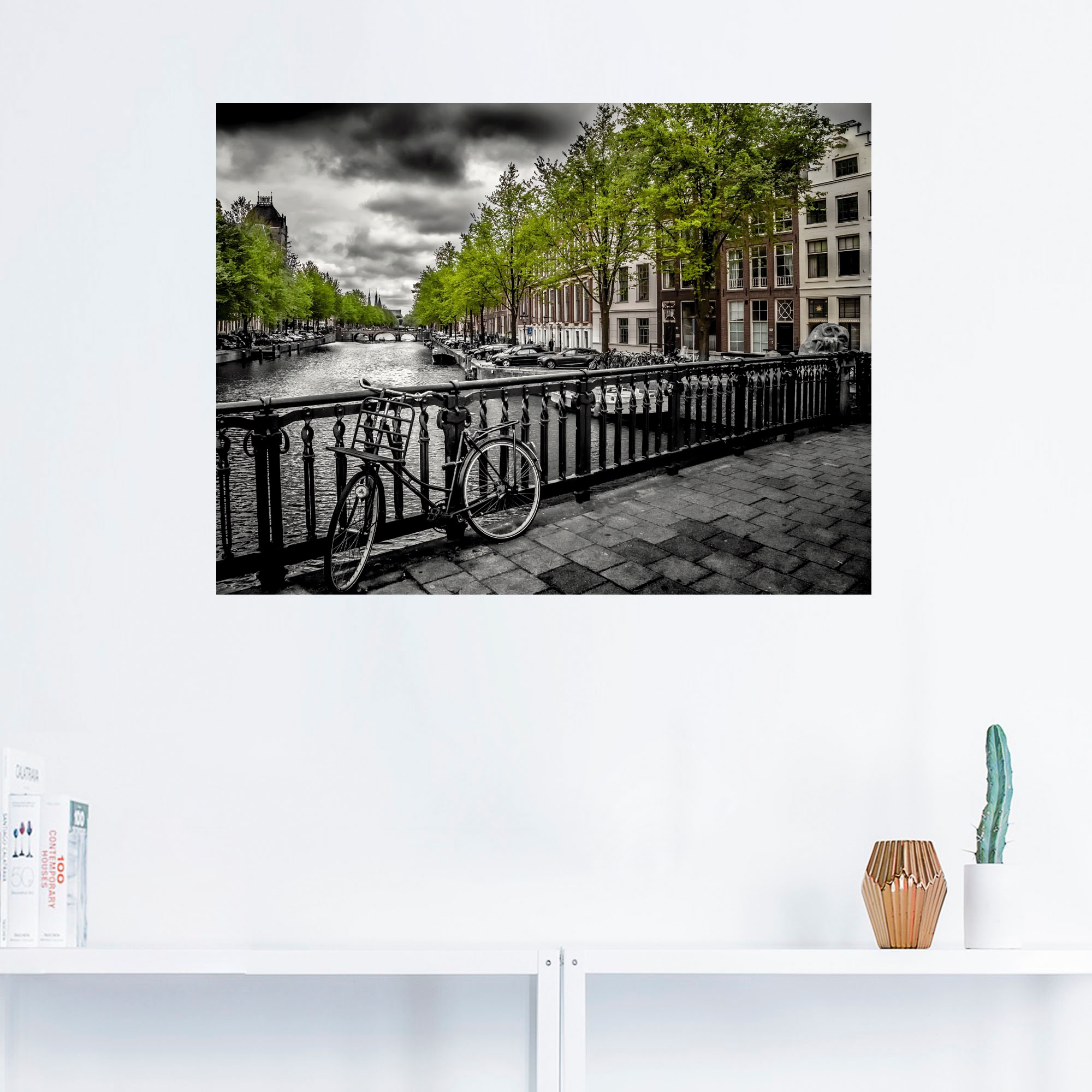 Artland Wandbild »Amsterdam Keizergracht II«, Niederlande, (1 St.), als Alubild, Outdoorbild, Leinwandbild, Wandaufkleber, versch. Größen