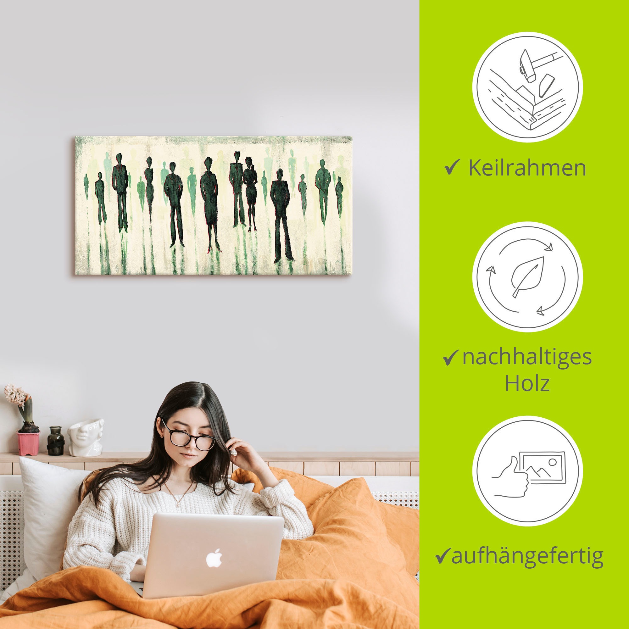 Artland Wandbild »Vor allen«, Gruppen & Familien, (1 St.), als Alubild, Outdoorbild, Leinwandbild in verschied. Größen
