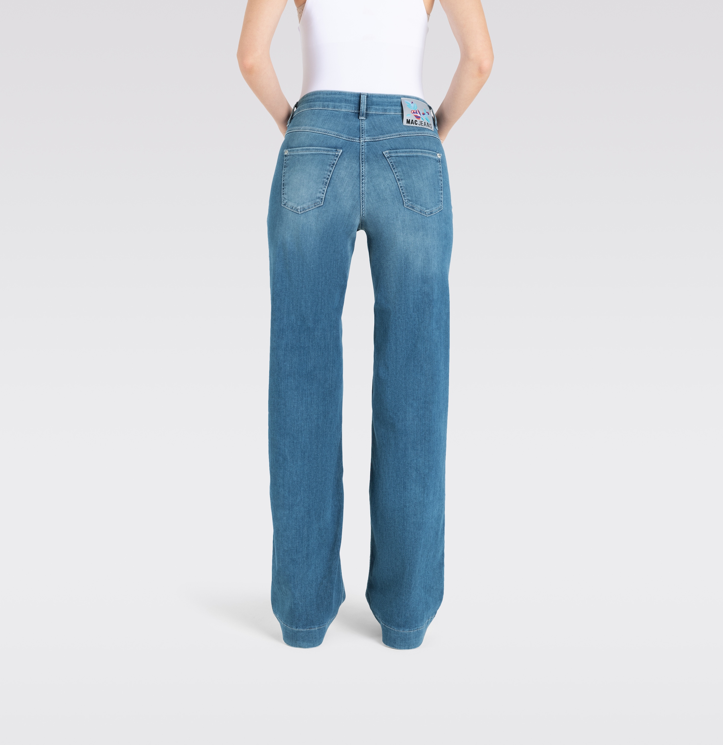 MAC Weite Jeans »DREAM WIDE«, mit weitem Bein-Stretch